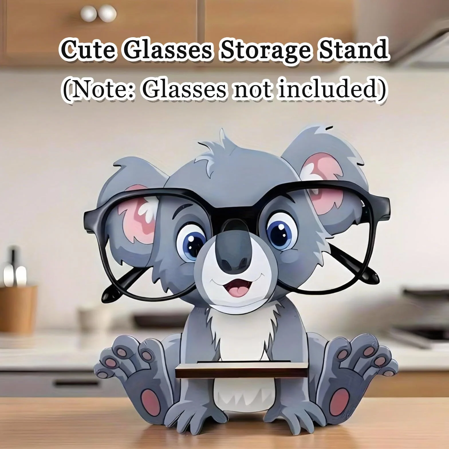 Koala stojak na okulary z drewna, zabawny stojak na okulary, stojak na okulary, stojak na okulary przeciwsłoneczne, do sypialni, biura, na biurko