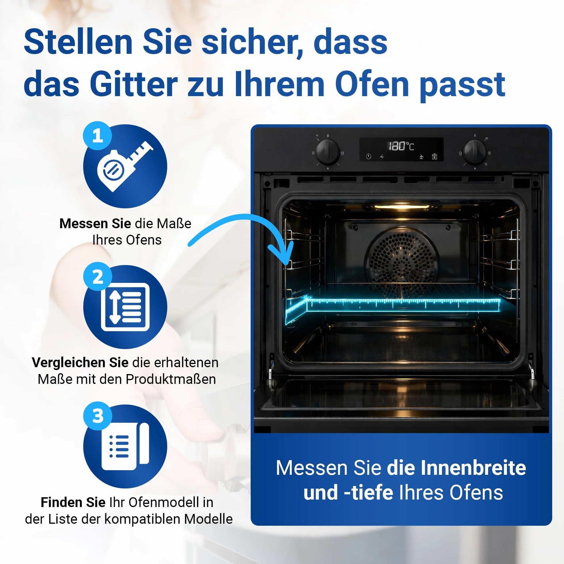 VIOKS Kratka do piekarnika, 443 x 375 x 20 mm, zamiennik do Whirlpool 481010657433 Indesit C00325927 ruszt do grillowania - kratka do piekarnika - kratka do pieczenia do piekarnika - ruszt do grilla