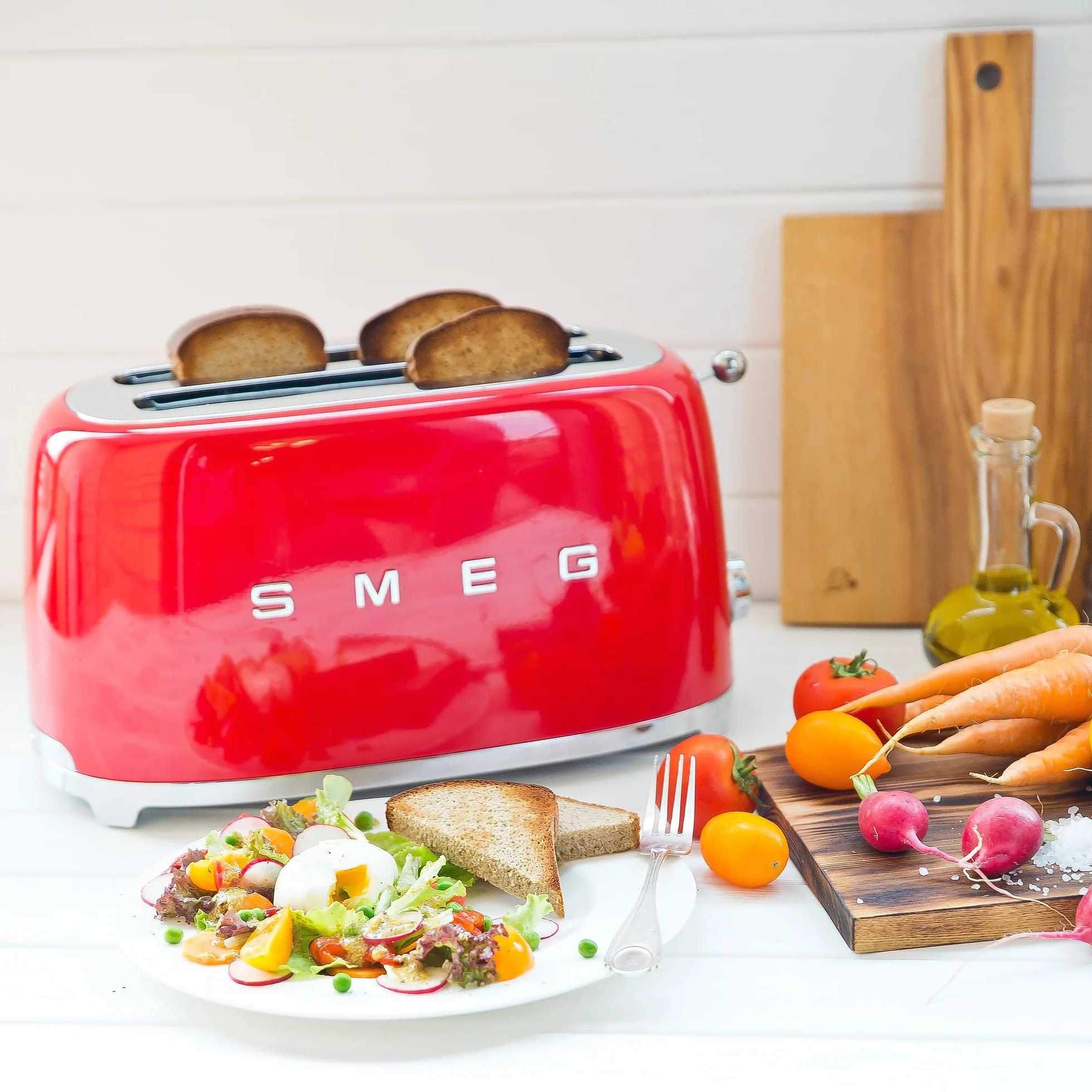 Smeg TSF02RDEU grille-pain 1500 W Rouge