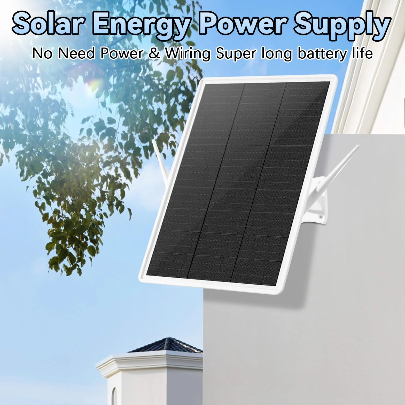 Wzmacniacz Wi-Fi Repeater zewnętrzny akumulator solarny, Wi-Fi Booster WiFi Range Extender zasięg do 100 m, wzmacniacz Wi-Fi 2,4 GHz z 300 Mbit/s, punkt dostępu Wi-Fi, kompatybilny z urządzeniami 2,4