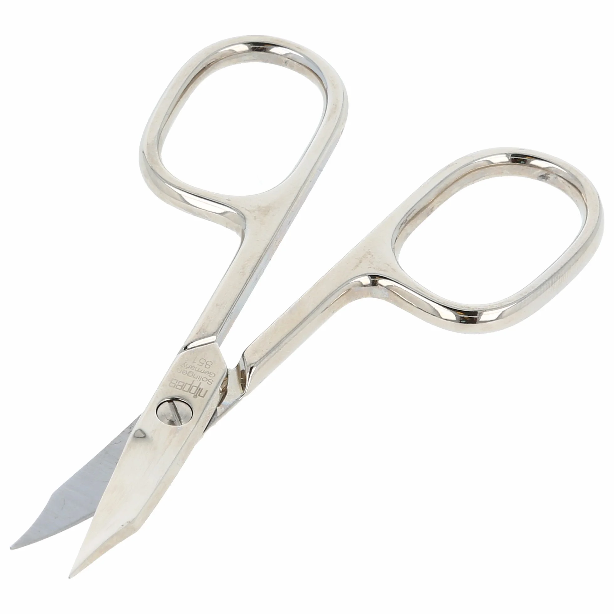 Nippes Solingen Nożyczki do paznokci z końcówką do manicure, 1-częściowy, stal niklowana, 9 cm