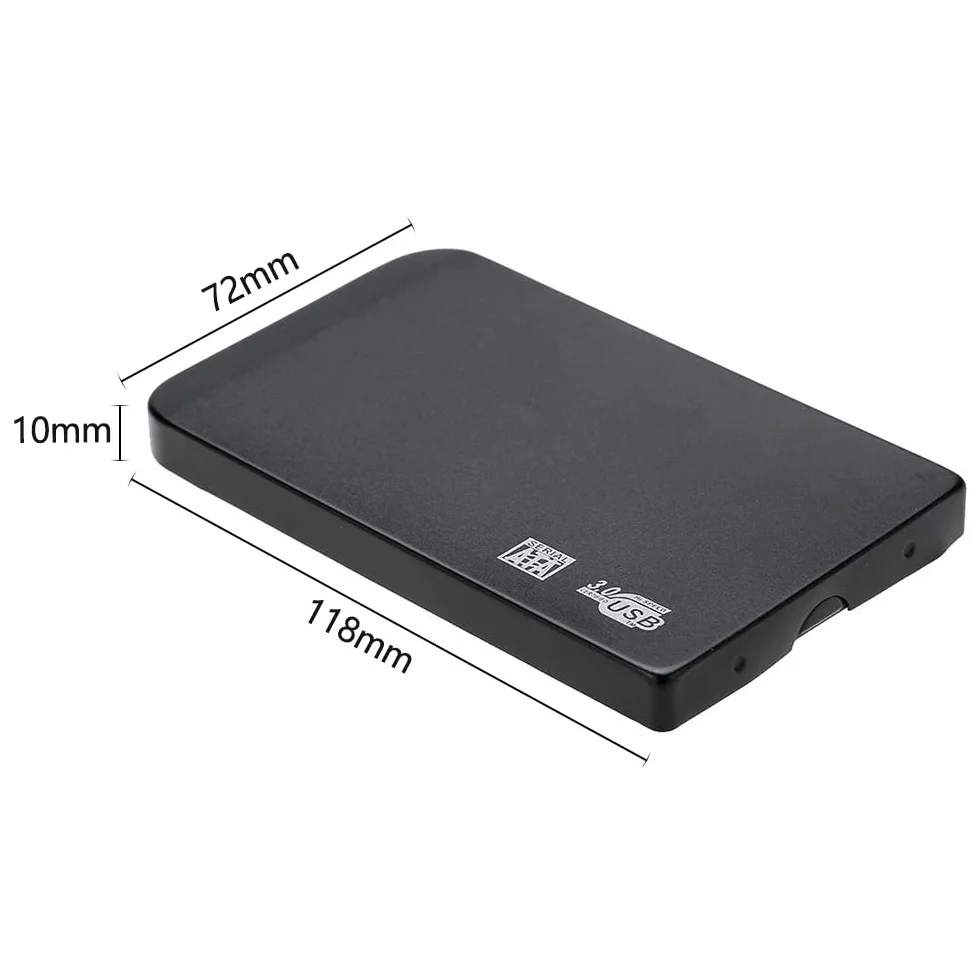 Karlak 2,5-calowy dysk twardy USB 3.0-S, 5 Gbit/s 3 TB dysk twardy USB 3.0 (czarny)