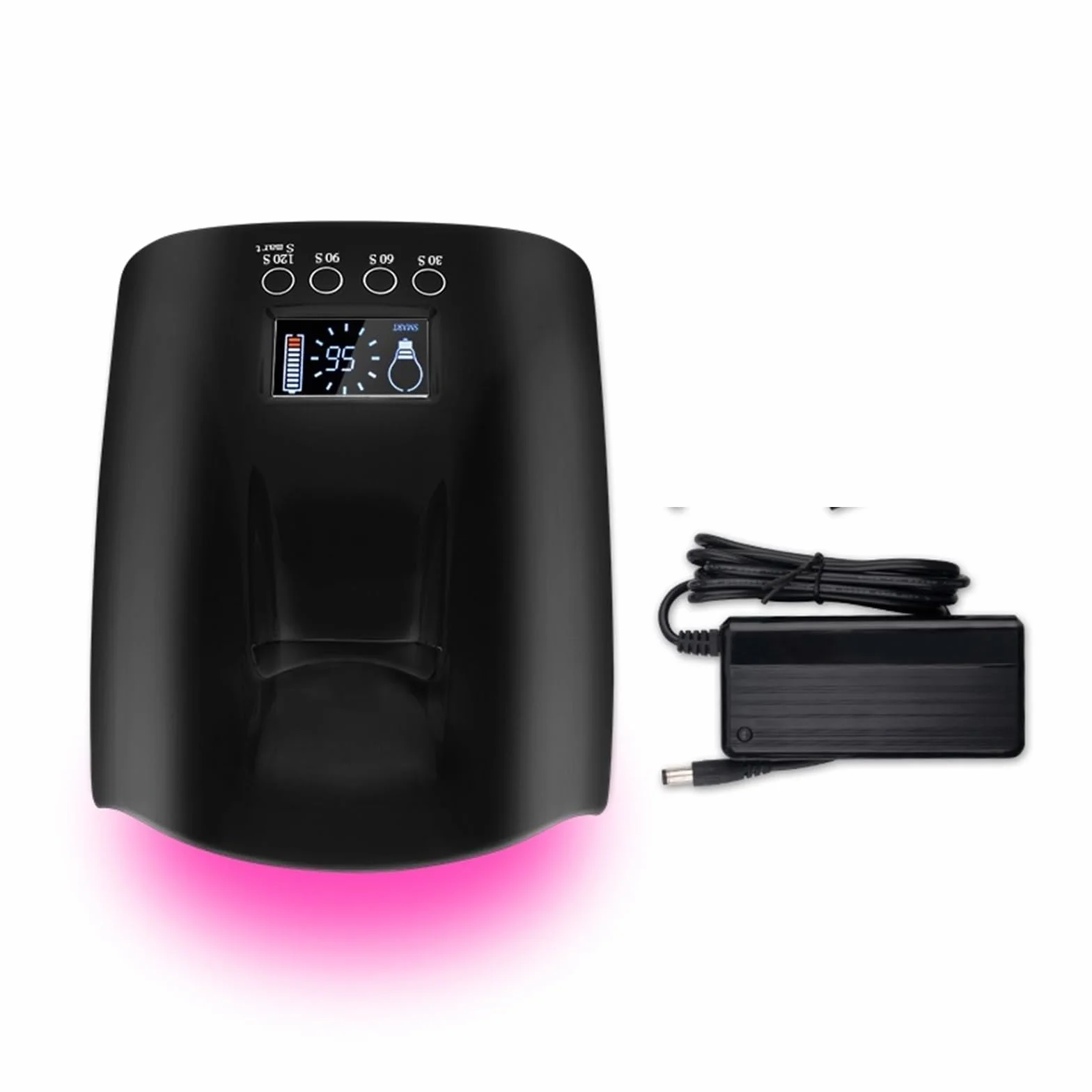 Lampa LED UV do paznokci Lampa LED UV do paznokci Bezprzewodowa CZERWONA lampa Bezprzewodowa 60 W Lampa LED UV do paznokci do utwardzania lakieru żelowego Bezprzewodowa z baterią litową 60 W Pro Light