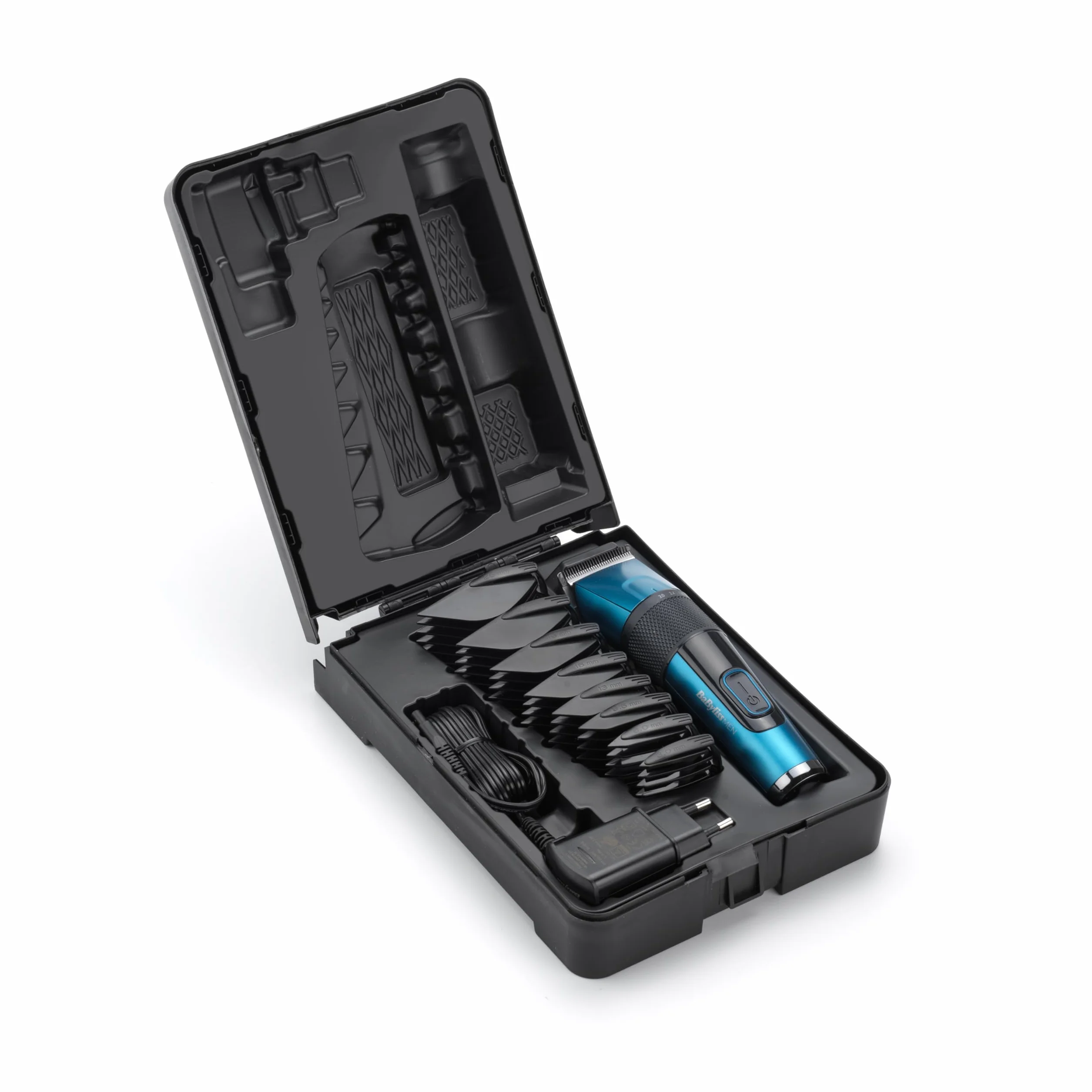 BaByliss Japanese Steel Hair Clipper - Bateria litowa, Czas pracy 160 minut, Pełne ładowanie 3 godziny, W zestawie twarde etui do przechowywania, Czarny, E990E