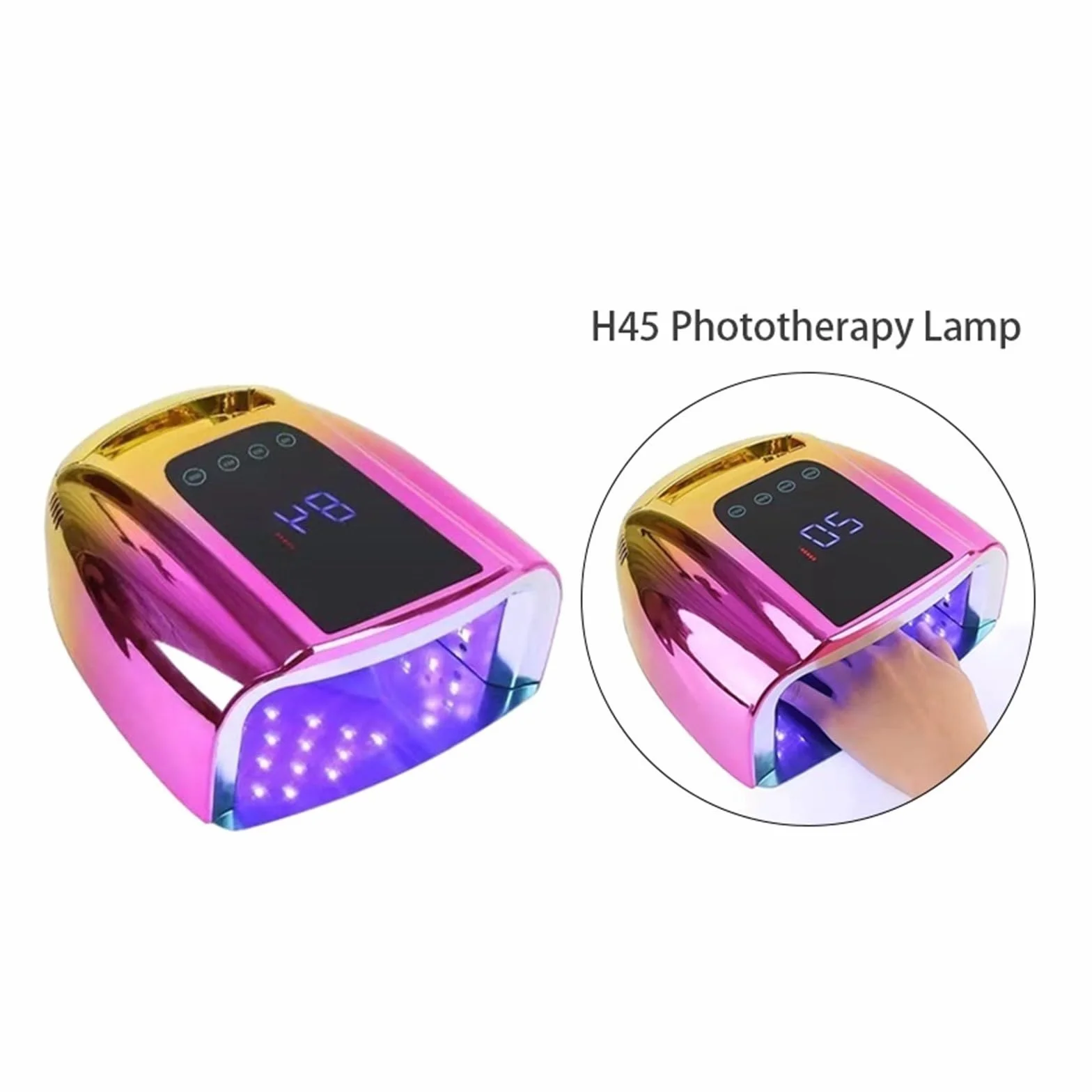Lampa UV do paznokci, Lampa LED UV do paznokci do paznokci Lampa do suszenia paznokci do żelowych paznokci Manicure Lampa UV do paznokci Suszarka do paznokci Narzędzia(2)