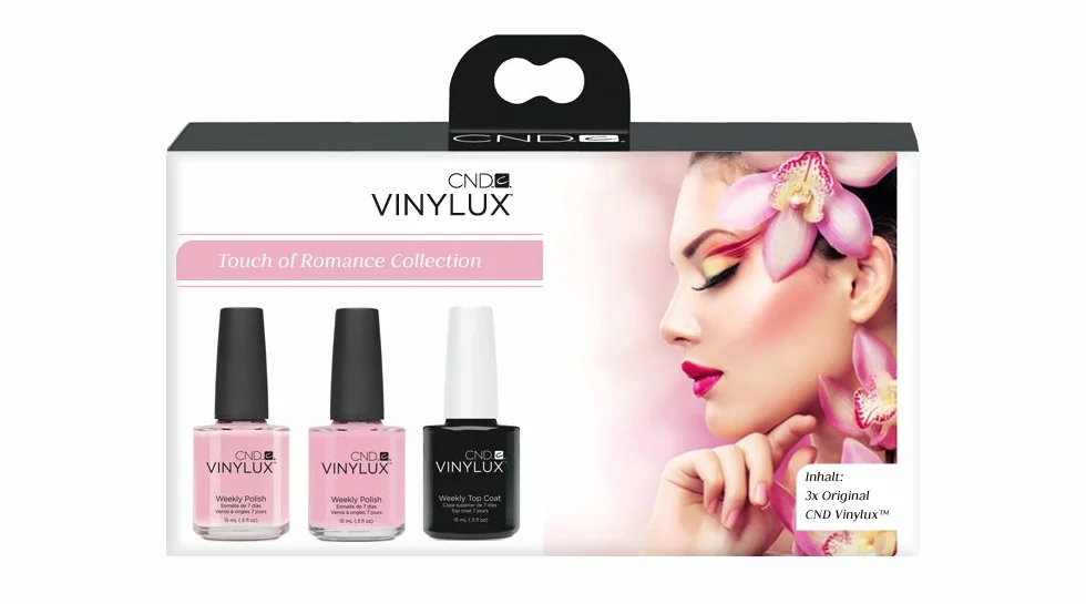 CND Lakier do paznokci - Touch of Romance Collection - różowy lakier do paznokci z Top Coat