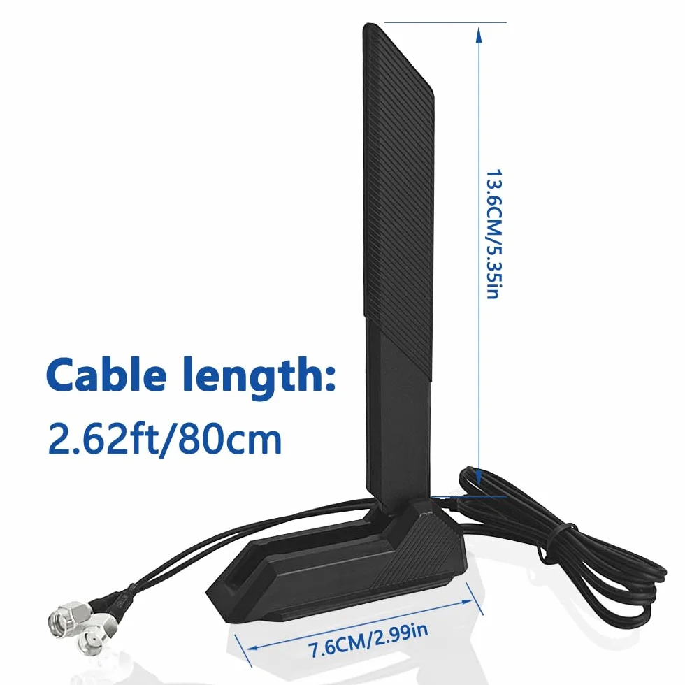 Gintai RP-SMA Dual-Band WiFi 6E antenowy dla ASUS ROG Strix B550-F Gaming WiFi II/B550-PLUS/Prime B450M-A II/ROG Strix B650-A B650-PLUS B650E-F B550-A B760-I Z690-I Z790-Plus Z790-A Z790-E