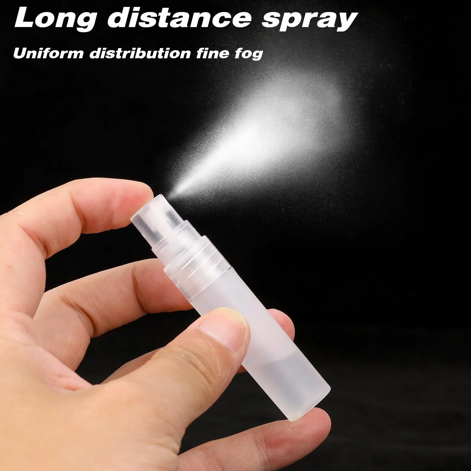Mozeat Lens 6 sztuk mini butelek z atomizerem do perfum, 5ml, wielokrotnego napełniania, puste butelki z rozpylaczem, pojemnik do podróży, plastikowa pompka do zapachów, przenośna butelka z atomizerem