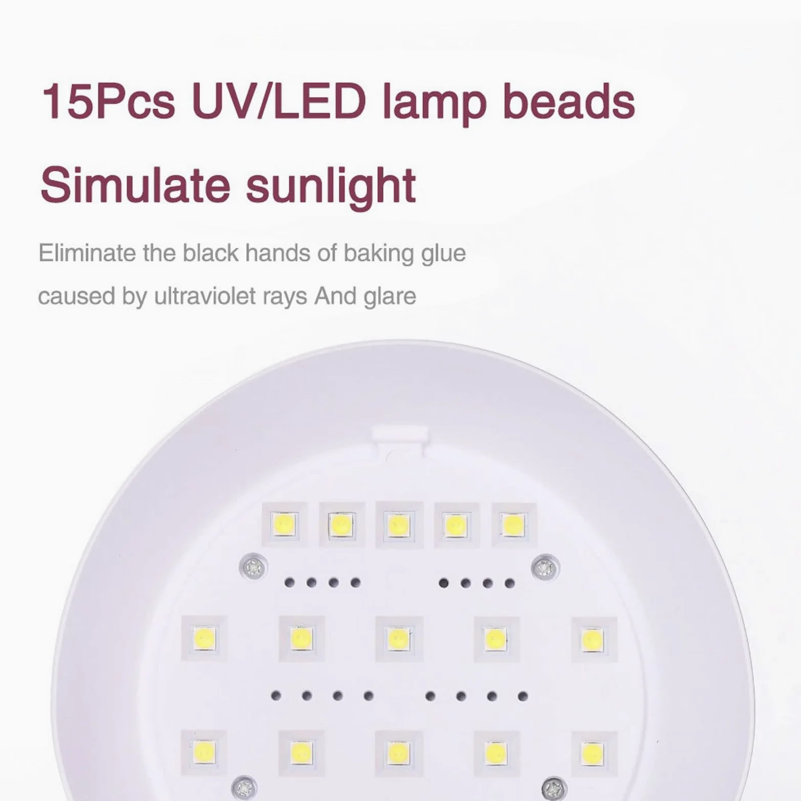 Suszarka do paznokci, lampa do suszenia paznokci z automatycznym czujnikiem 15 diod LED do wszystkich żeli z lat 60. i 120. Profesjonalne narzędzie do manicure do pedicure i manicure