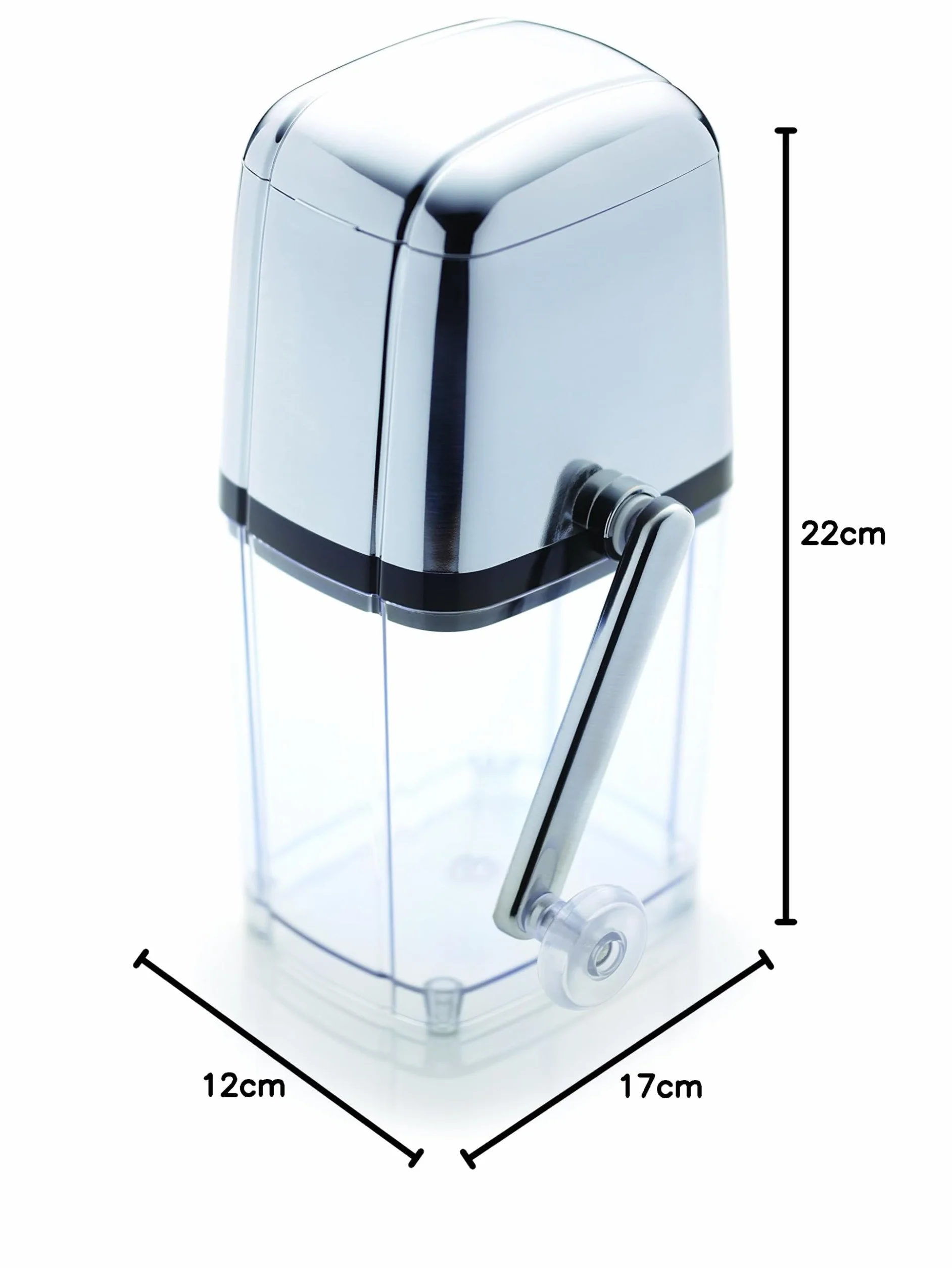 BarCraft Ice Crusher do koktajli, stal nierdzewna, 15,5 x 13,5 x 28 cm