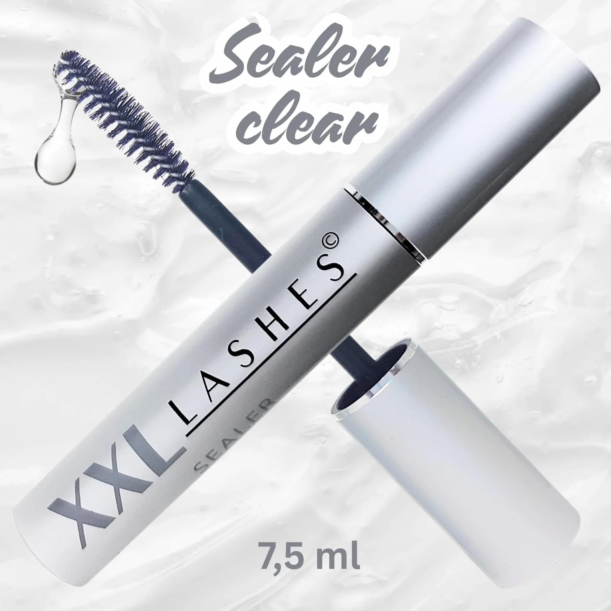 Uszczelniacz XXL Lashes – ochrona i pielęgnacja po przedłużaniu rzęs, liftingu rzęs i laminowaniu rzęs, uszczelniania przedłużania rzęs, pielęgnacji rzęs, długotrwała powłoka, jasny kolor