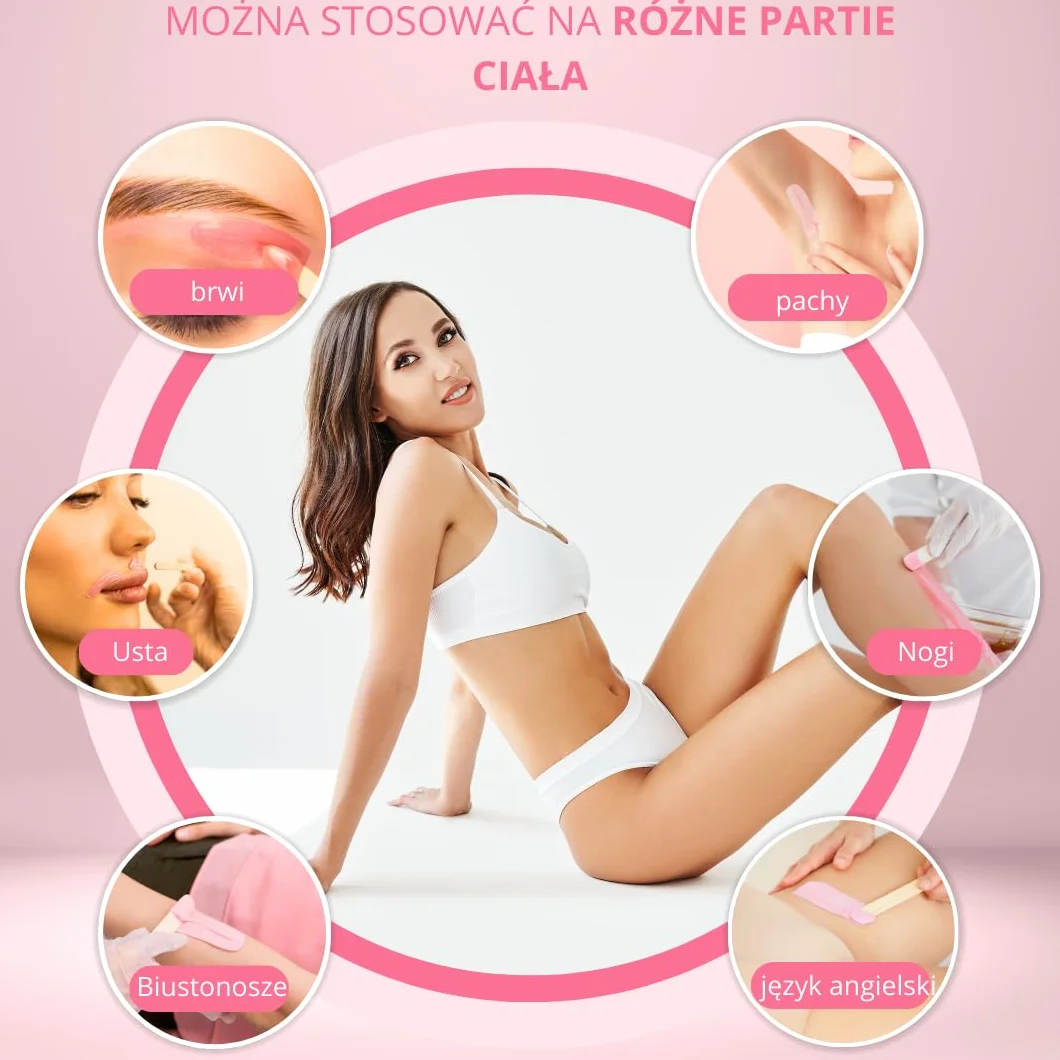 SELAS Wosk do Depilacji 500g Aloes Dzika Róża Bezpasmowa Depilacja Woskiem Pszczelim
