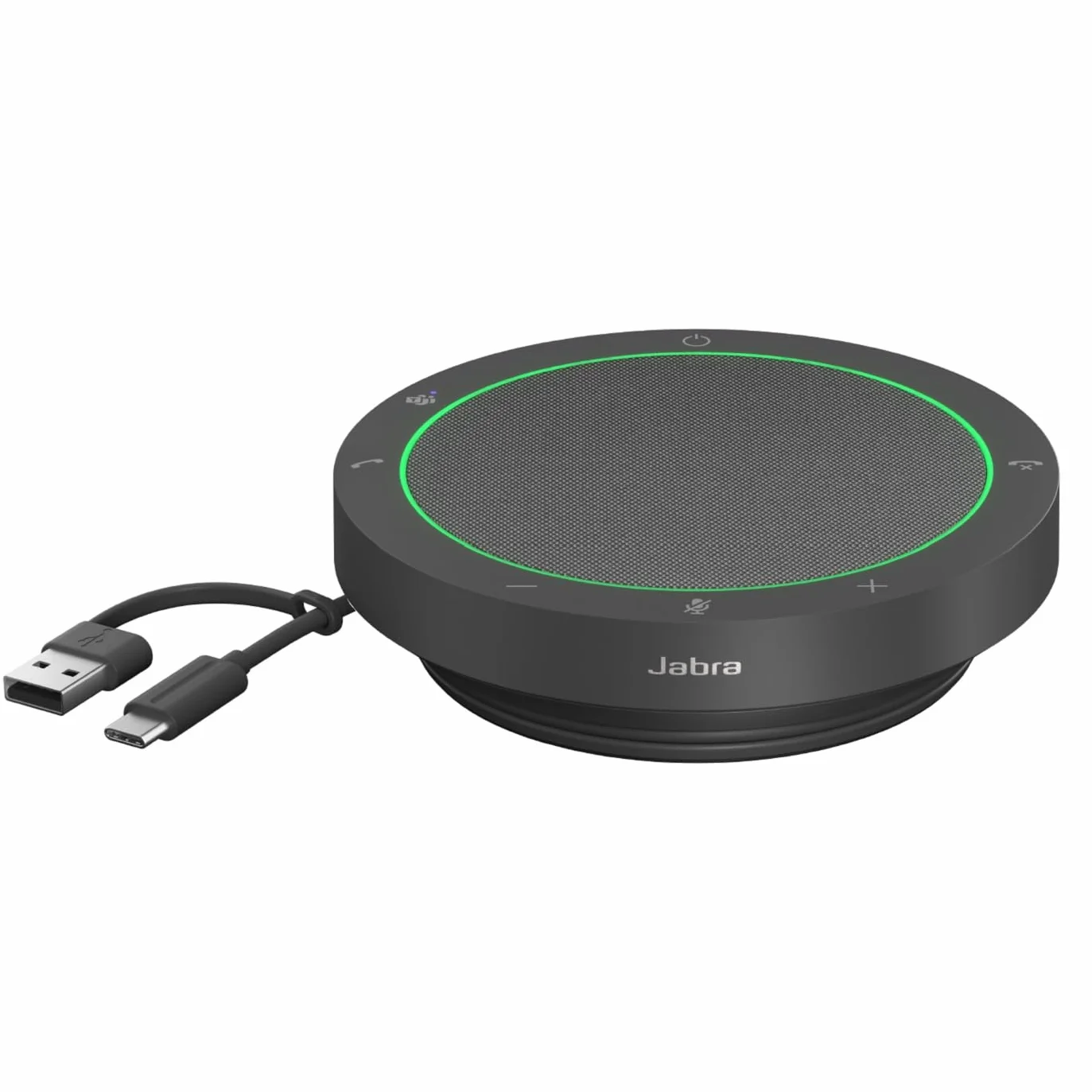 Jabra Speak2 40 przenośny zestaw głośnomówiący, 4 mikrofony, redukcja szumów, pełnozakresowy głośnik 50 mm, dźwięk szerokopasmowy, złącza USB A i USB C - MS Teams i inne platformy - ciemnoszary