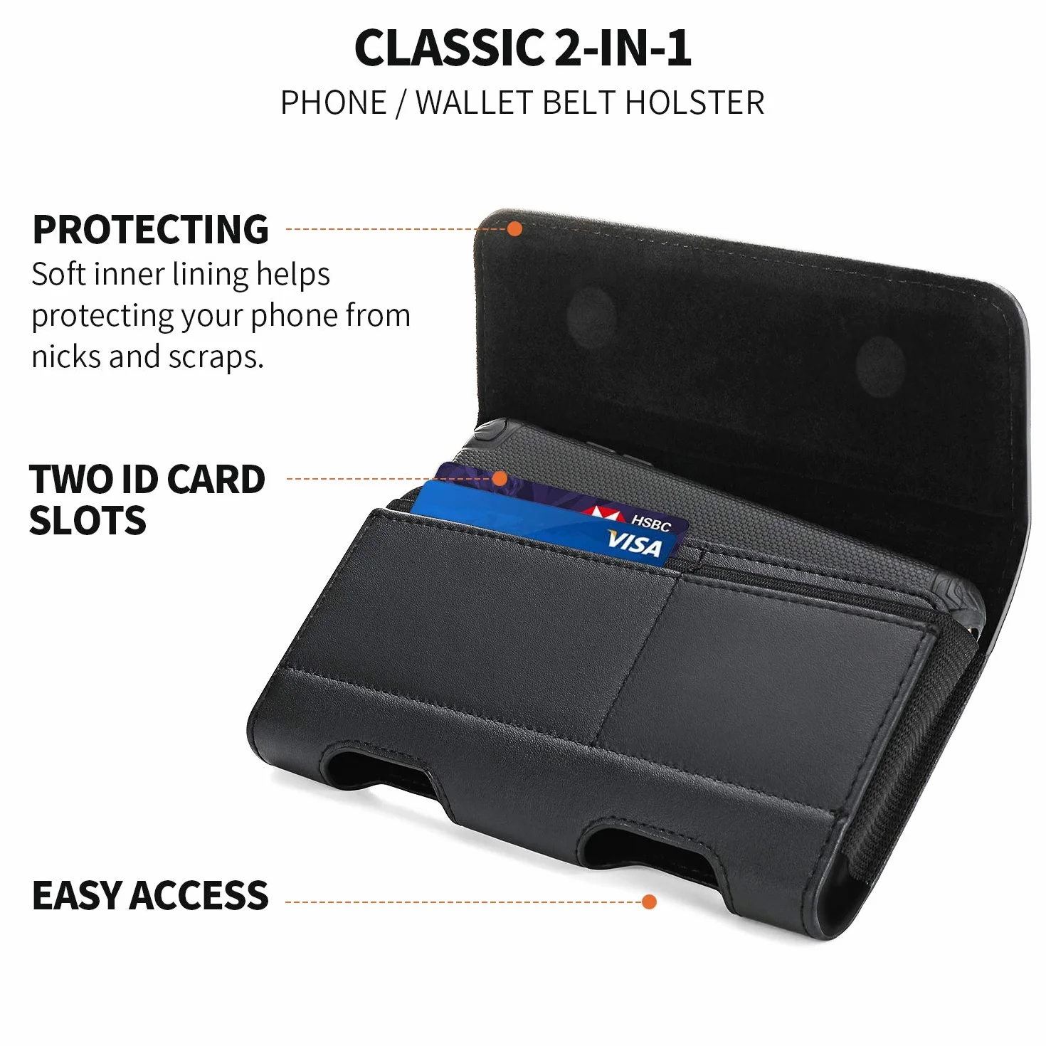 BECPLT Etui na iPhone 16 Pro 16 15 Pro 14 Pro 13 Pro 12, skórzane etui z klipsem na pasek etui na telefon komórkowy pokrowiec ochronny etui z przegródkami na karty do iPhone 15 14 13 11 Pro Galaxy S24
