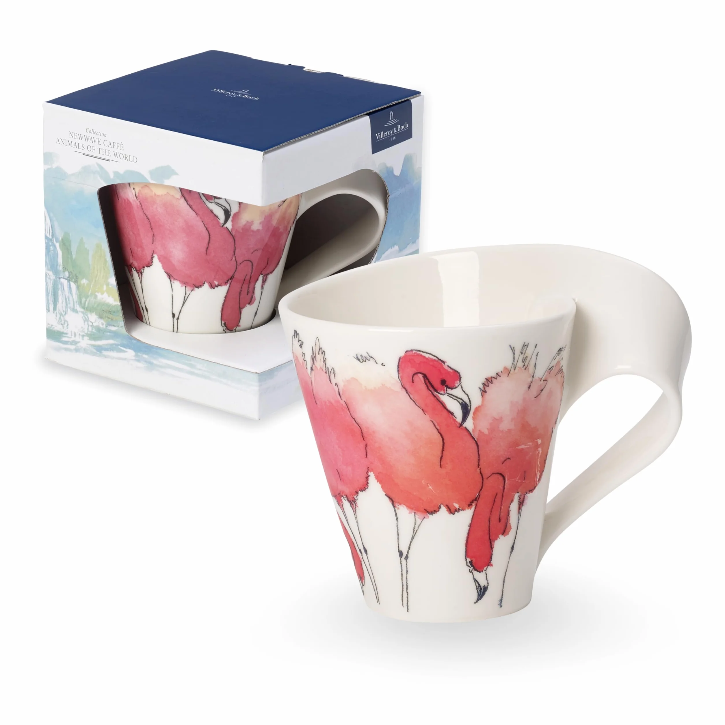 Villeroy & Boch New Wave Coffee Animals Of The World Kubek Porcelana 350 ml