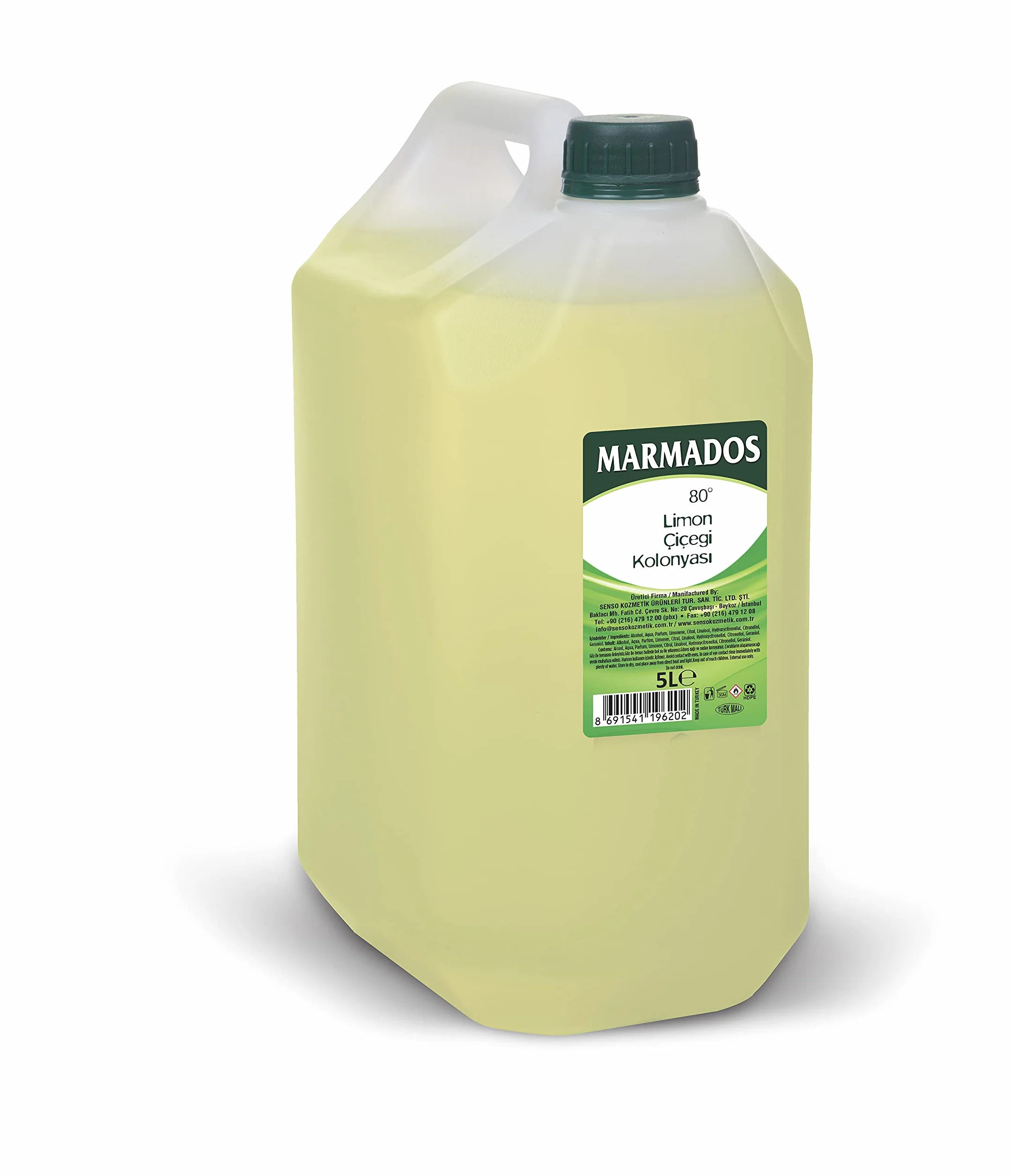 Marmara Marmados Lemon Cologne (5000 ml) Eau de Cologne | After Shave | Woda po goleniu | Zapach cytrynowy | Woda kolońska