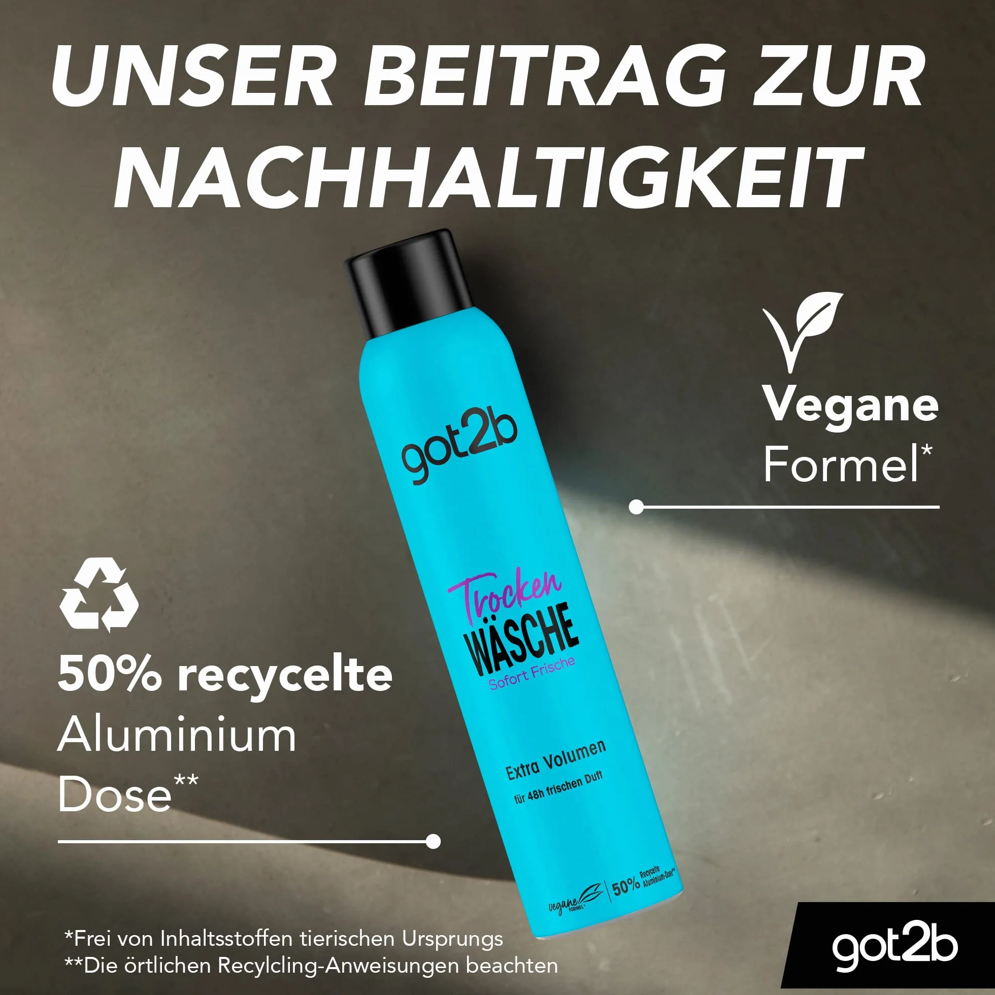 got2b Suchy szampon do prania na sucho, ekstra pojemność (200 ml), suchy szampon z natychmiastowym efektem świeżości i zwiększeniem objętości, suchy szampon bez pozostałości, o zapachu do 48 h