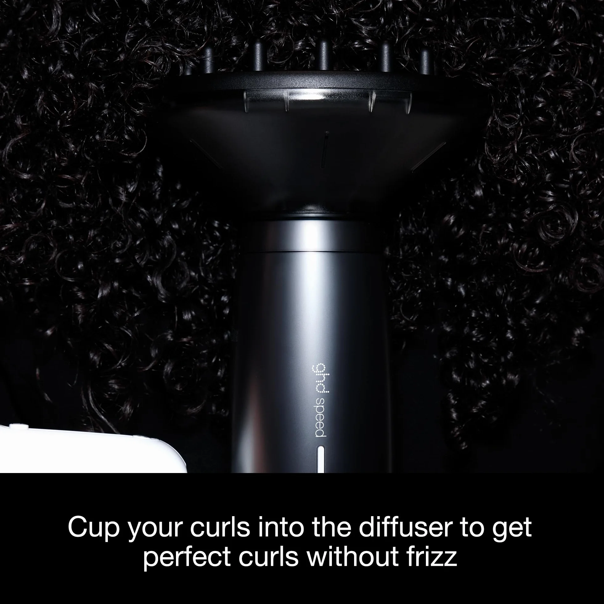 ghd Dyfuzor koncentratora suszarki do włosów Speed – profesjonalna precyzyjna stylizacja, 66 mm w kolorze czarnym, silne połączenie magnetyczne, chłodny w dotyku, zwiększony połysk i kształt - do