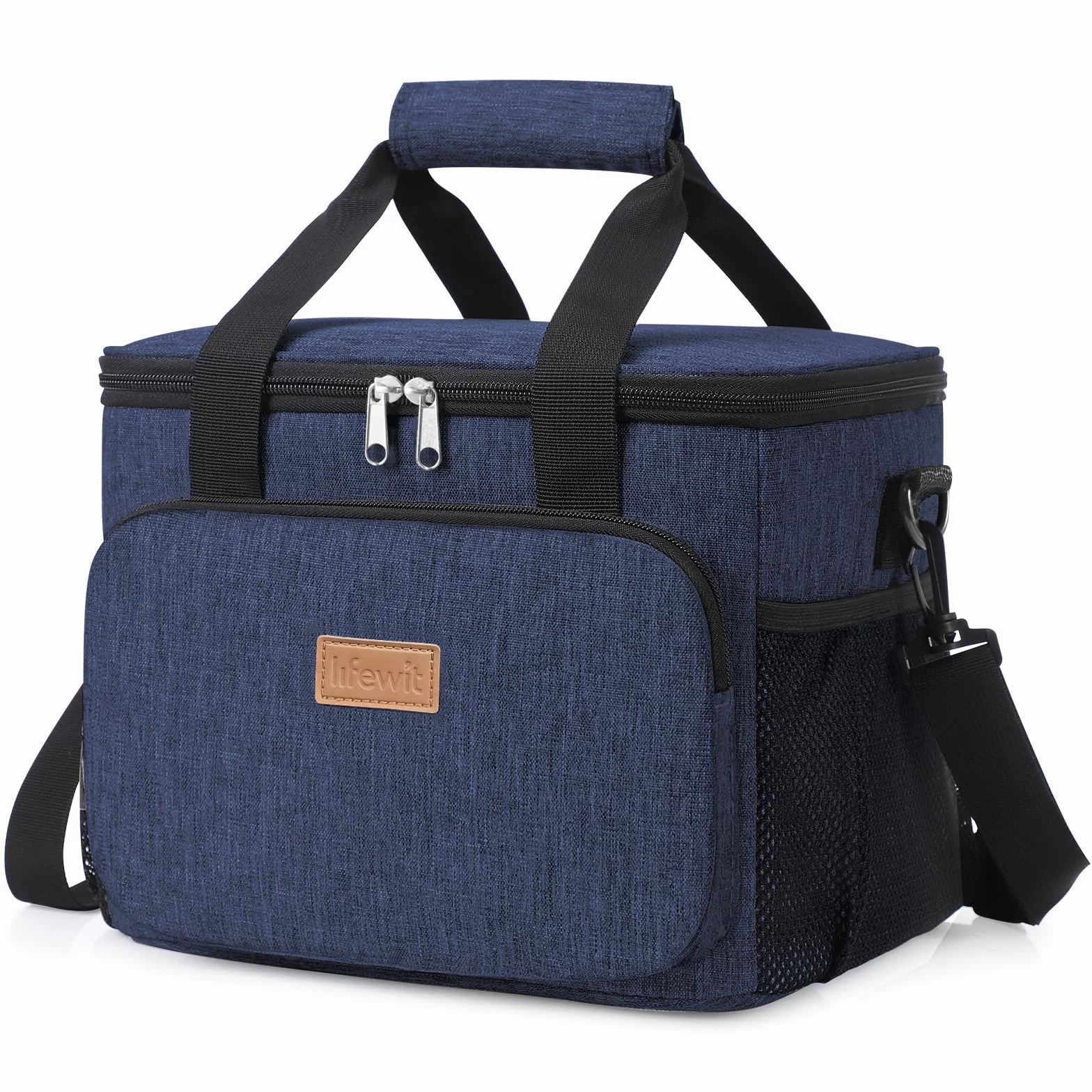 Lifewit Torba Termiczna Lunch Bag 9L Granatowy Dwuwarstwowa Cooler Praca Podróż Piknik