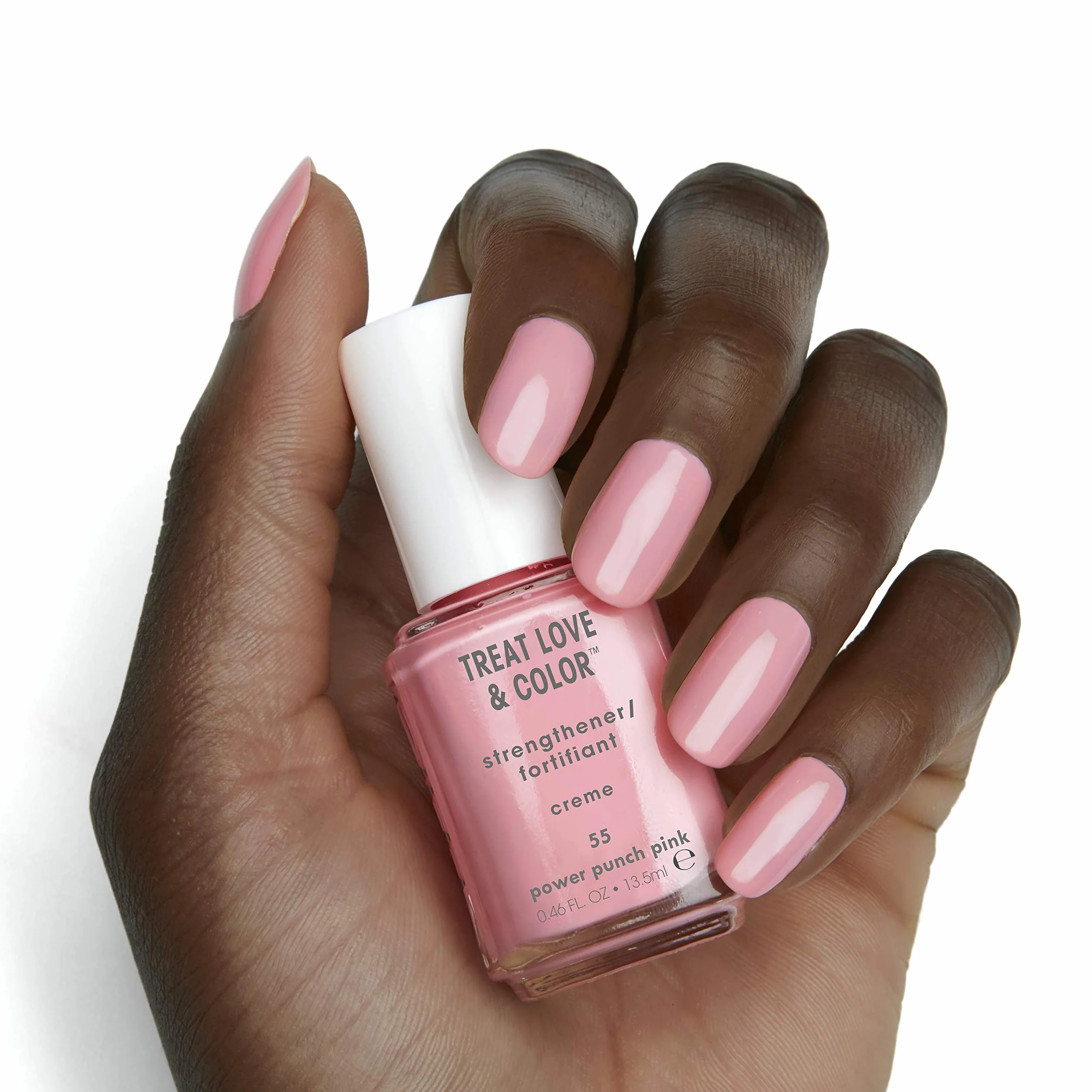 essie Pielęgnujący lakier do paznokci Treat, Love & Color nr 55 power punch pink, 14 ml