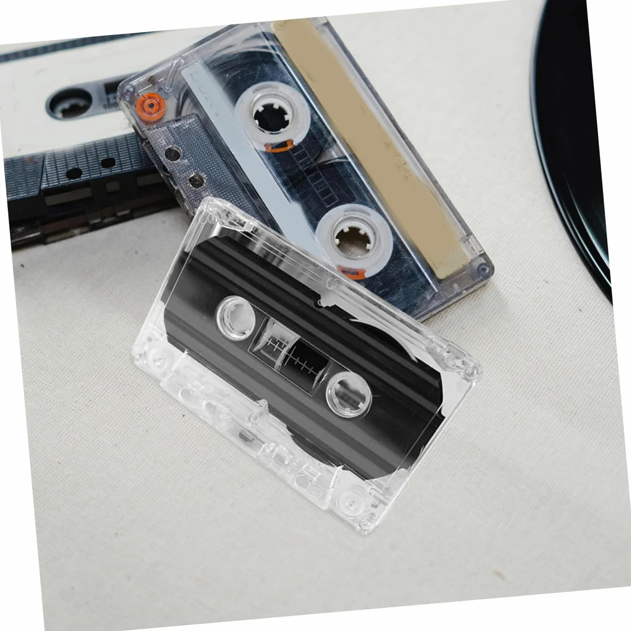 Jojofuny 6 sztuk Przezroczyste Pojemniki Kasety Plastikowe Etui Organizery Kasety Audio