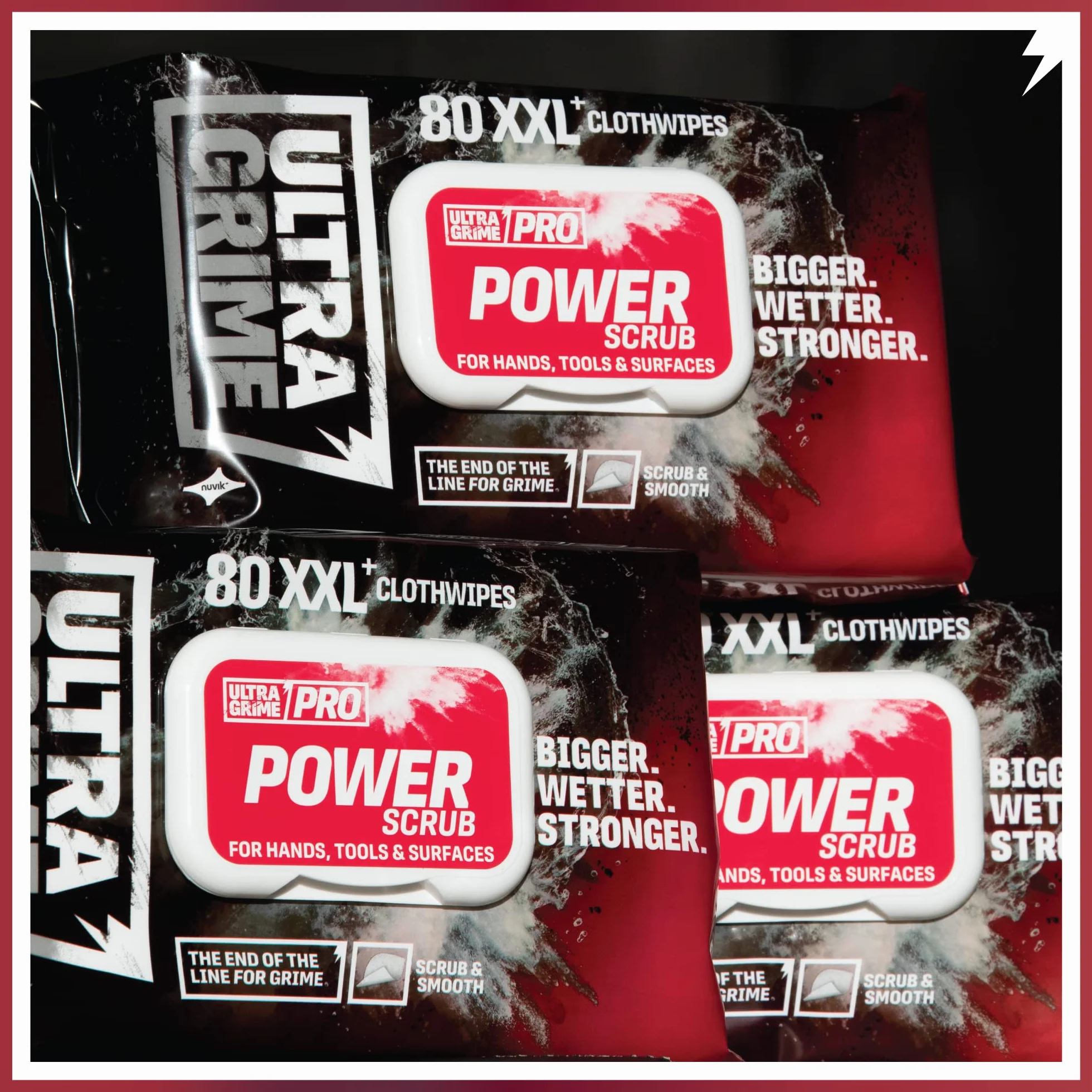 UltraGrime Pro Power Scrub Cleaning Wipes 80 sztuk 38 cm x 25 cm
