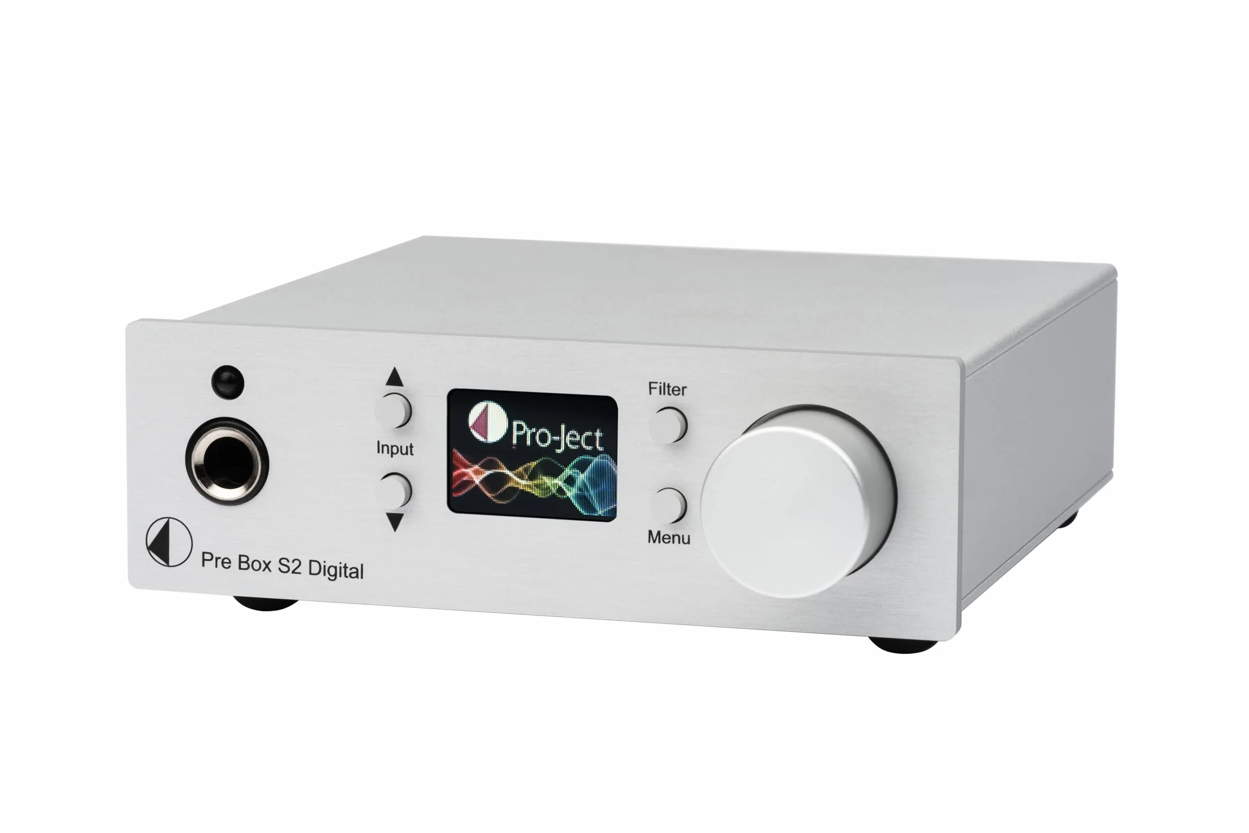 Pro-Ject Pre Box S2 Digital, audiofilny przedwzmacniacz stereo (srebrny)
