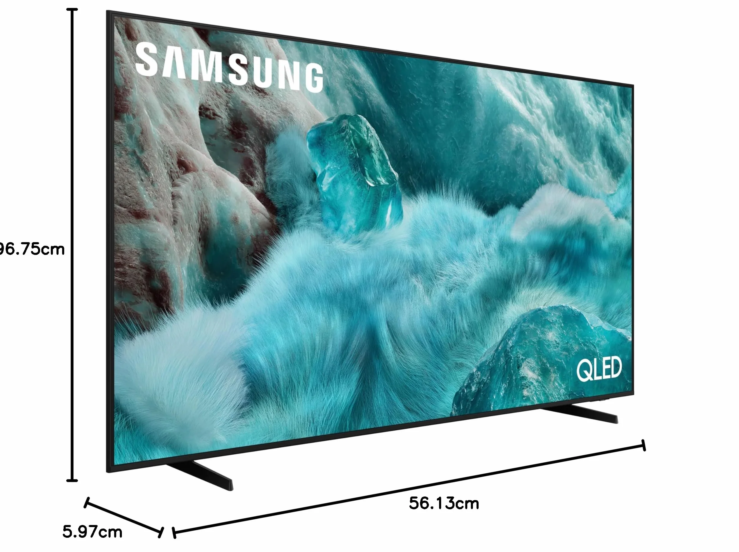 Samsung QLED Q7F4 4K 43 cale 109 cm UHD telewizor, procesor Q4 AI, Quantum Dot dla rzeczywistych kolorów, 4K Upscaling, Knox Security, Adaptive Sound, Samsung Vision AI Smart TV, 43Q7F (2025)