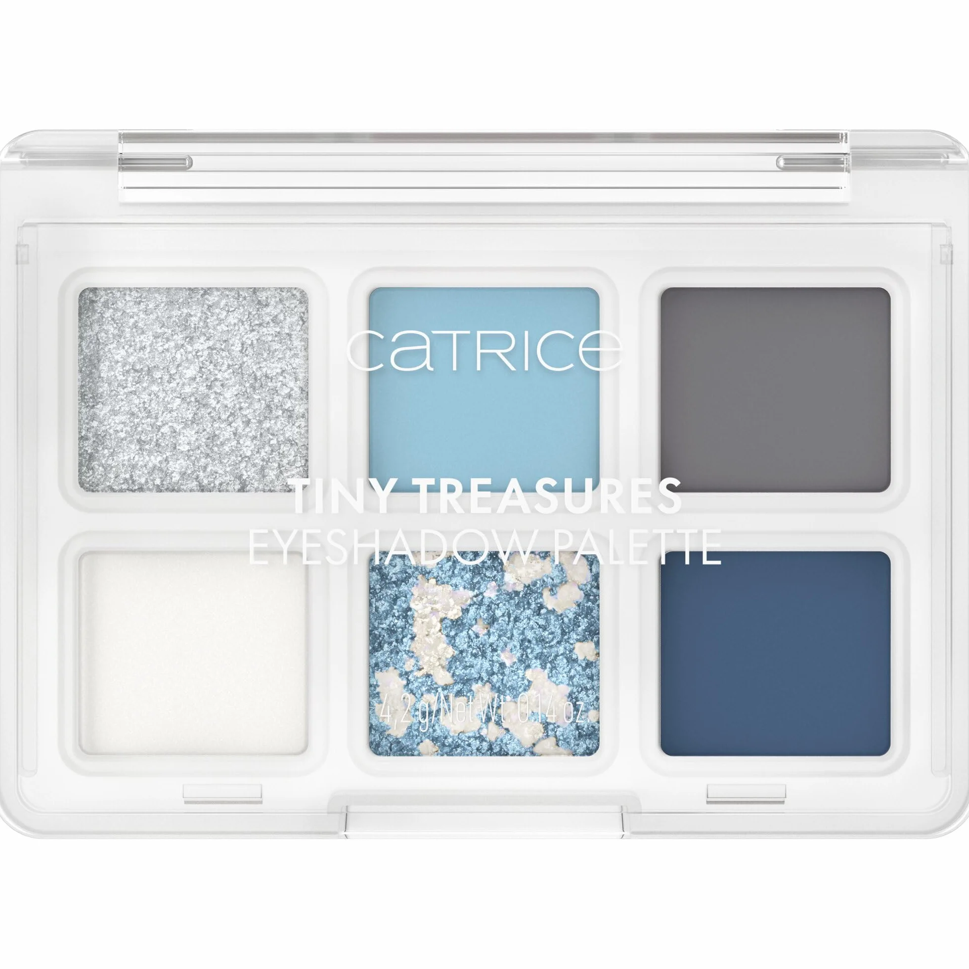 Catrice Paleta cieni do powiek Tiny Treasures, mieniący się, lśniący, metaliczny, matowy (4.2g)