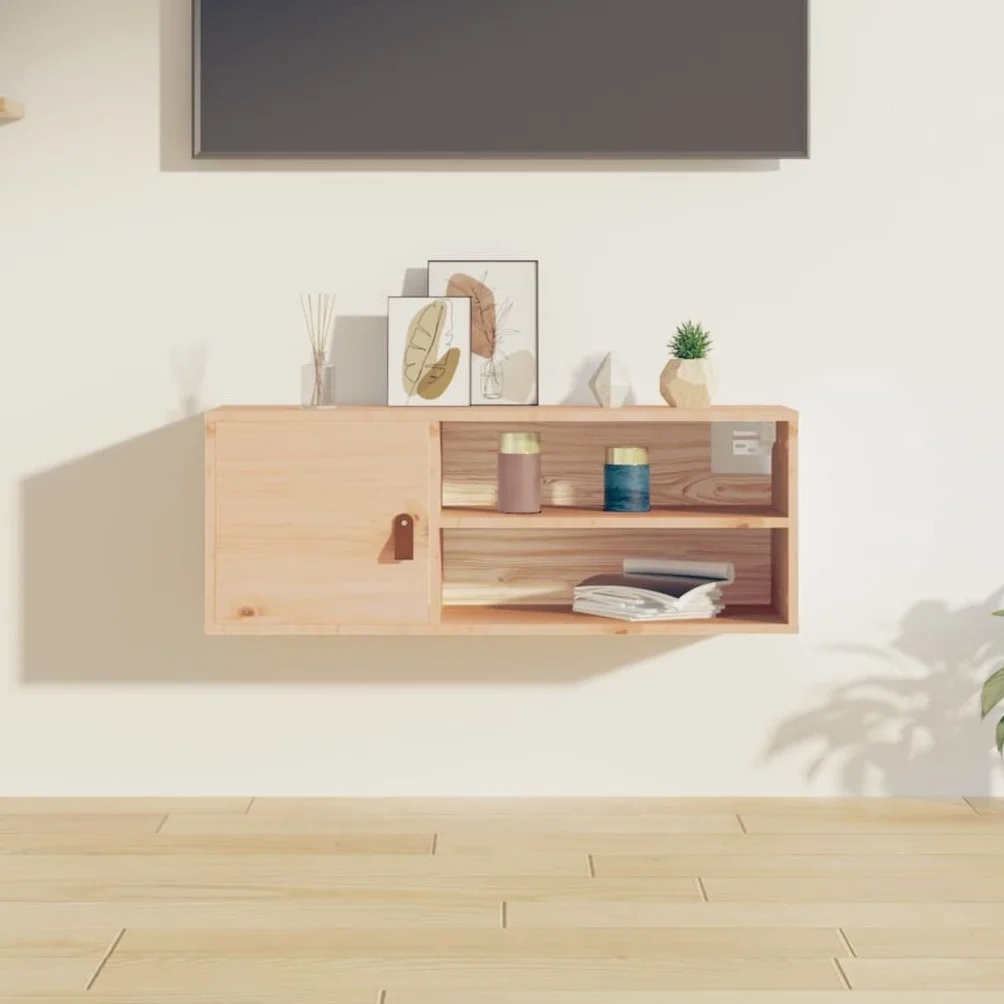 Szafka wisząca 80x30x30 cm Drewno sosnowe lite