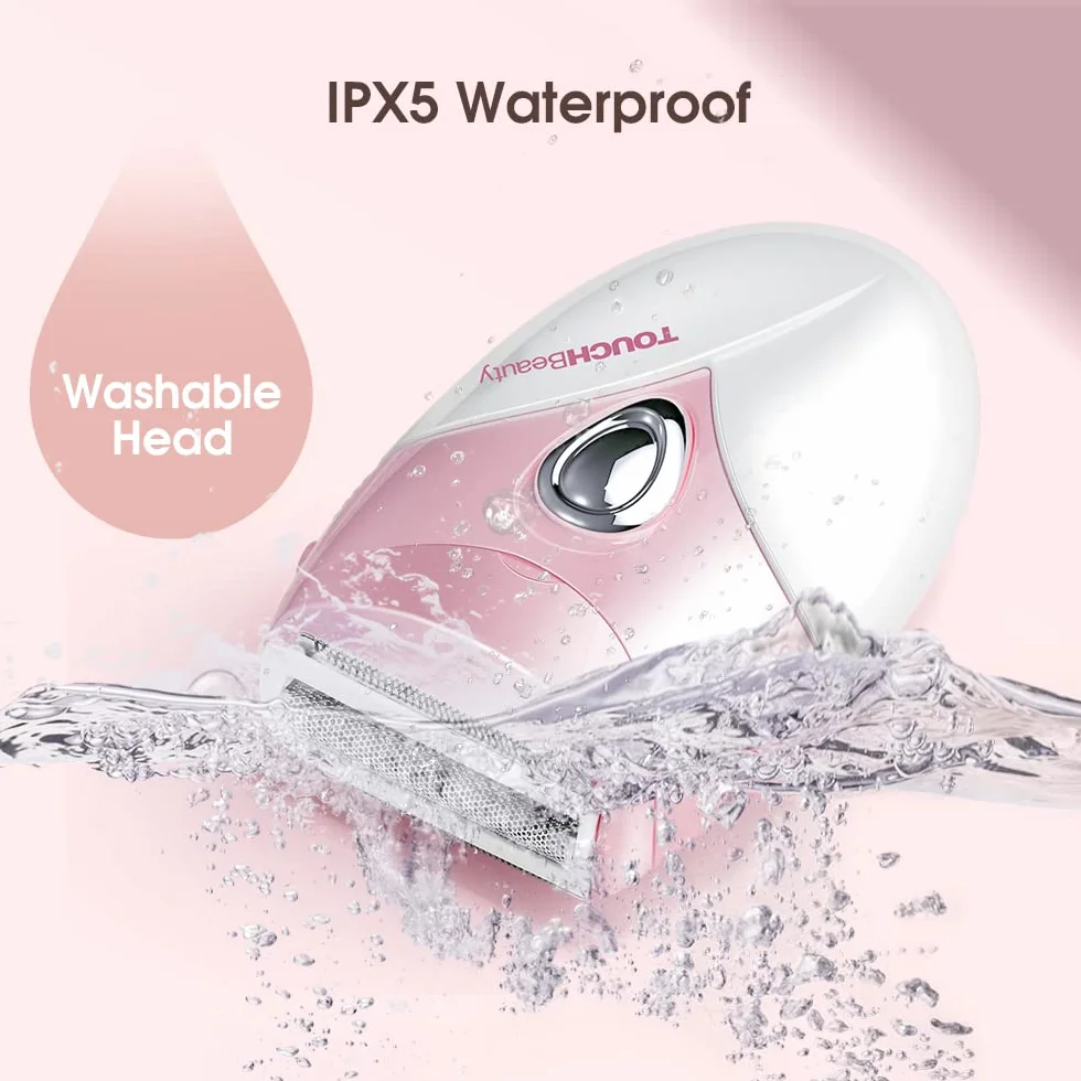 TOUCHBeauty AG-1459ADE elektryczna golarka damska, dlektryczna, trymer dla kobiet, do ciała, pod pachami, nogami i strefą bikini, Compact Lady Shaver AG-1459ADE