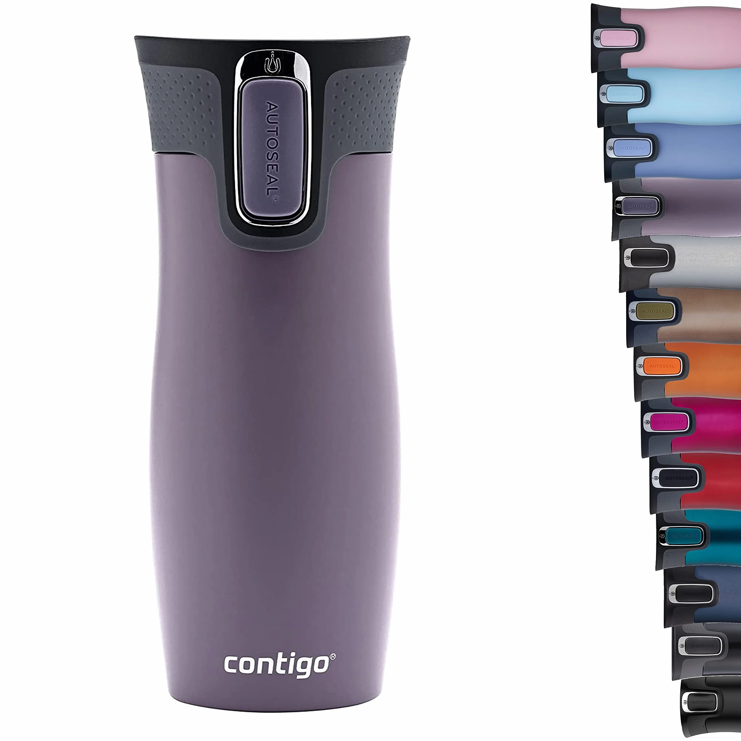 Contigo West Loop Autoseal kubek podróżny ze stali nierdzewnej, termos próżniowy szczelny, bez BPA