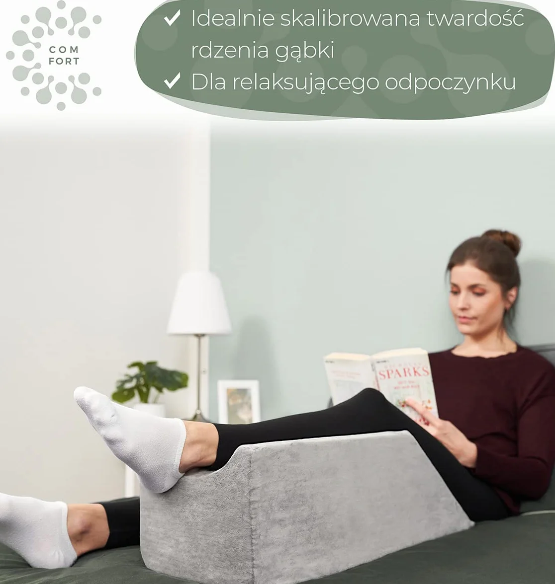 WELL B4 Ergonomiczna poduszka na żyły do unoszenia nóg klinowa