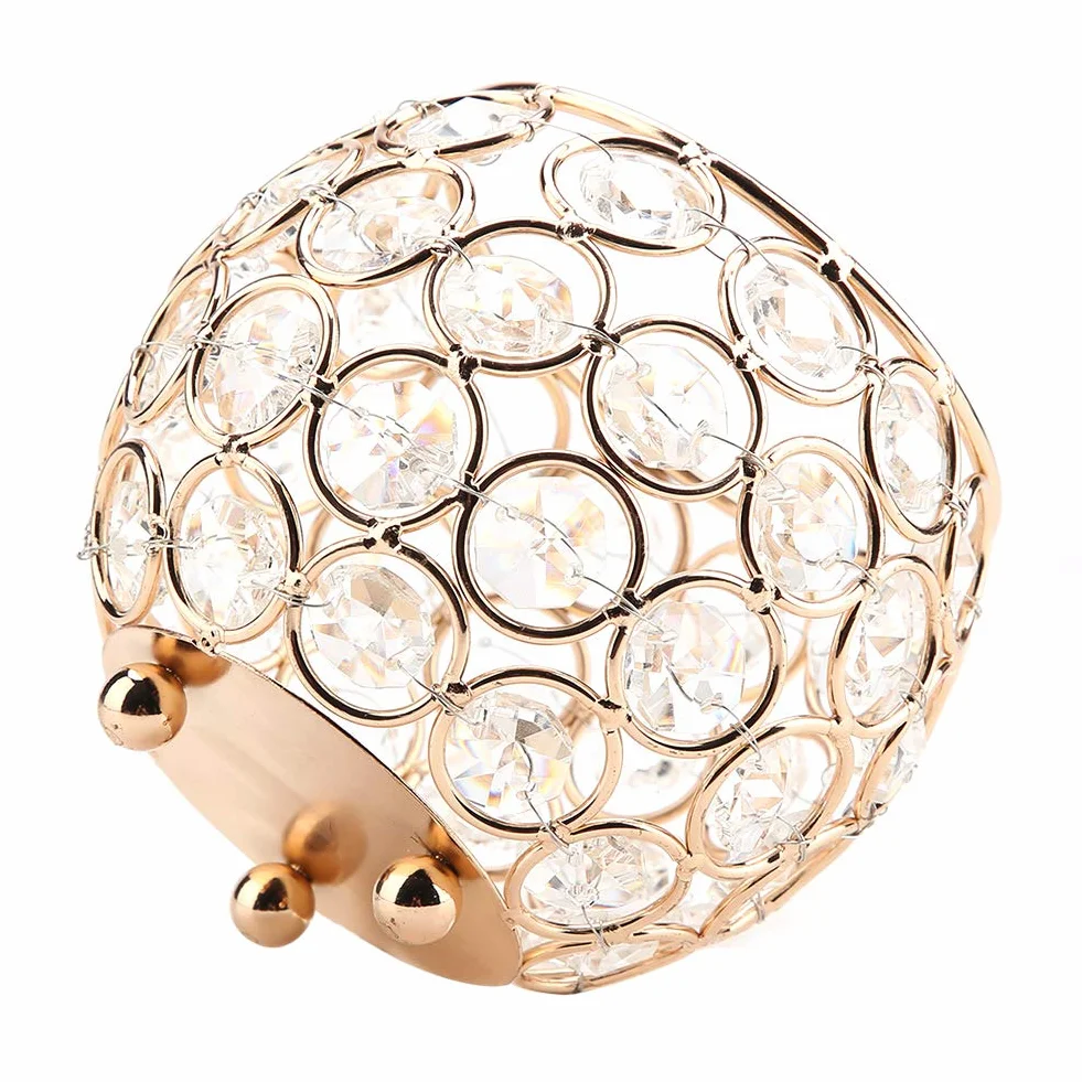 aqxreight Świecznik Silver Wote Tealight Candle Holders Gold