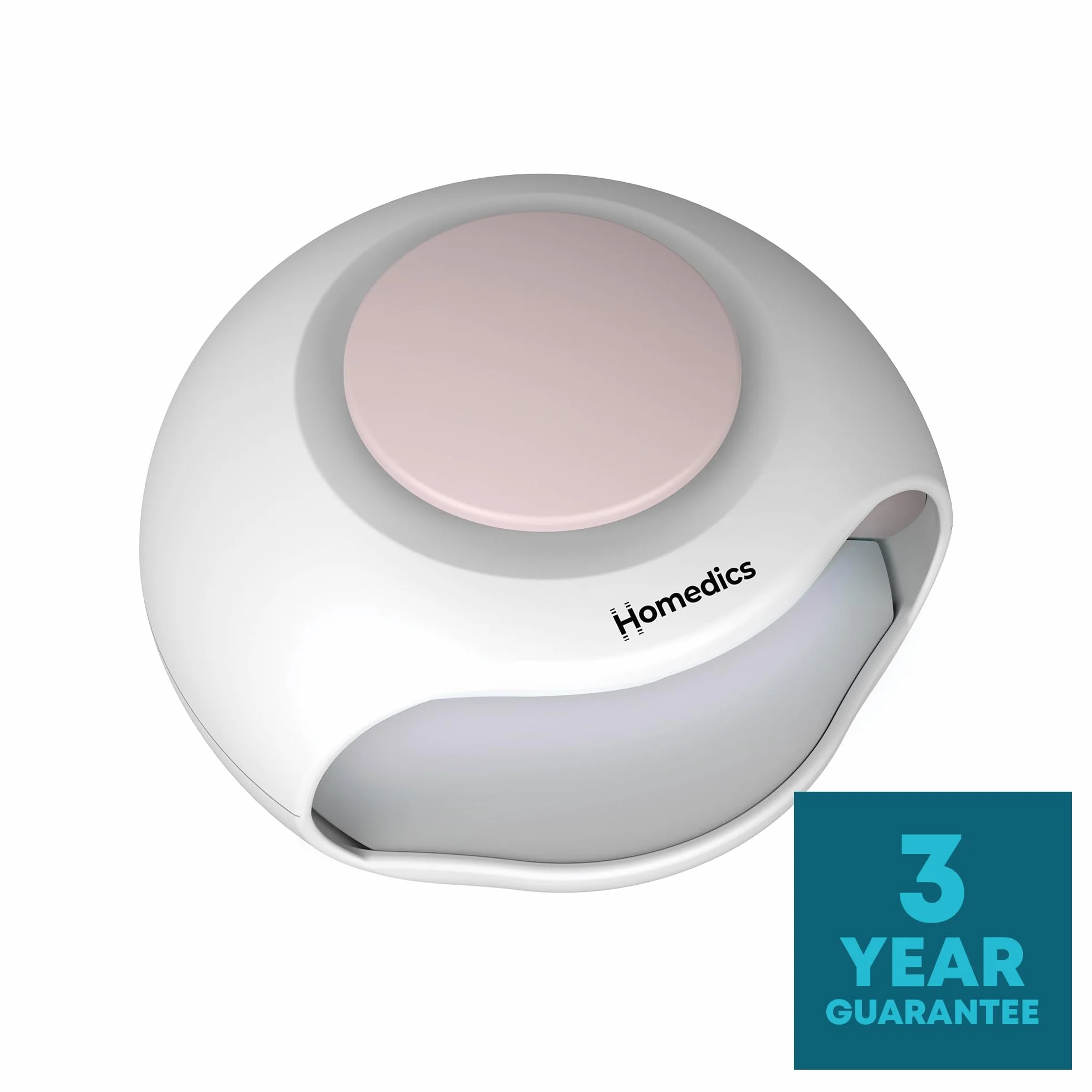 Homedics Suszarka do paznokci 2 w 1, lampa UV do paznokci, szybka i łatwa w użyciu, eleganckie wykończenie w ciągu kilku minut do manicure i pedicure, nadaje się do stosowania z lakierem żelowym,