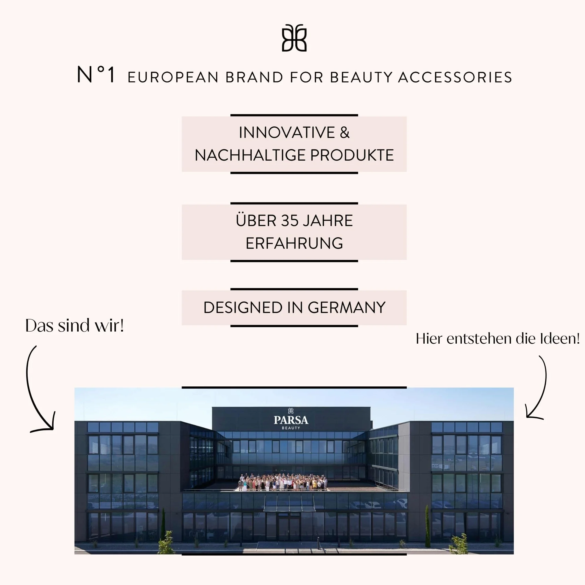 PARSA Beauty Nożyczki do brwi z zestawem szpuli