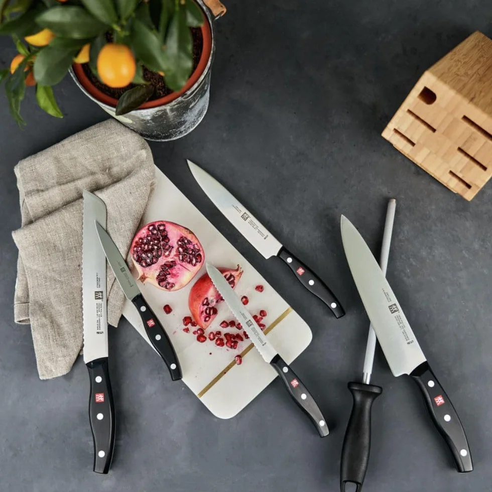 ZWILLING Twin Pollux Messerblock 7-tlg. Bambusblock rostfreier Spezialstahl
