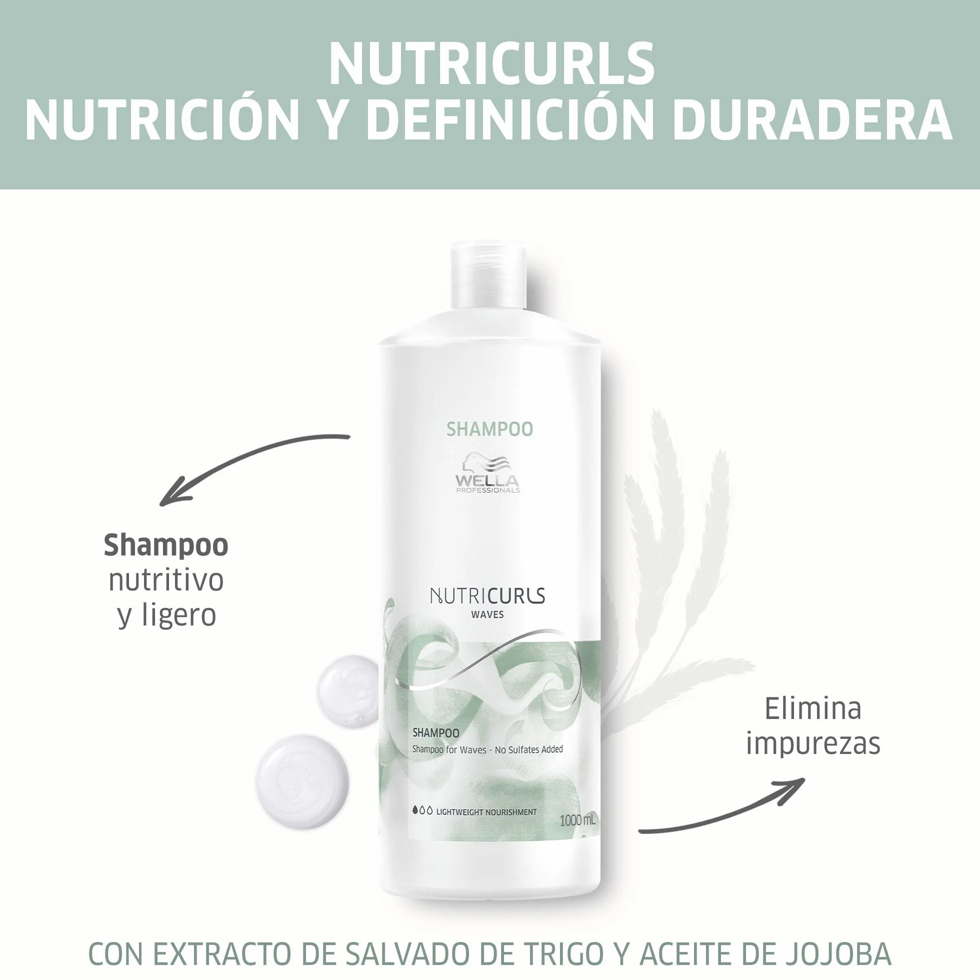 WELLA PROFESSIONALS NUTRICURLS Waves Szampon do włosów falowanych 1000ml