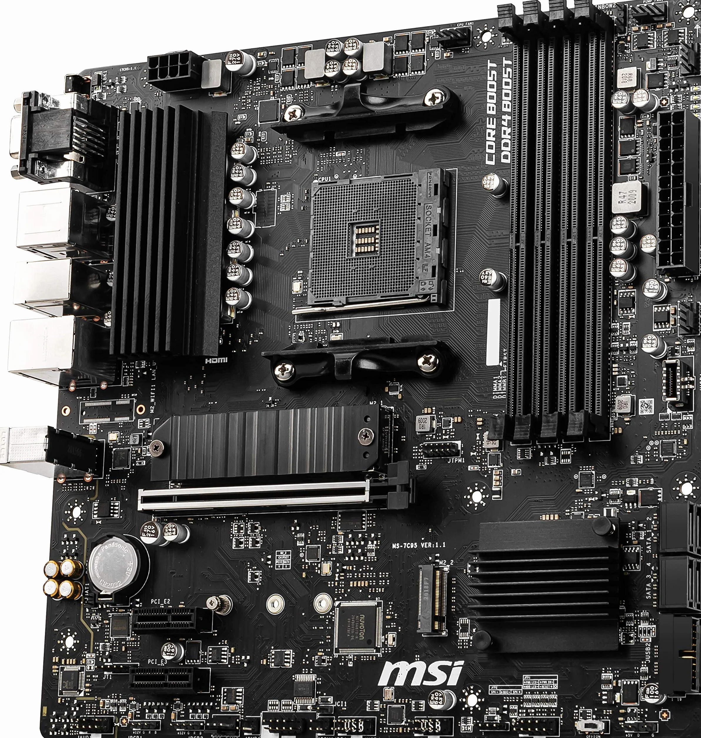 MSI B550M PRO-VDH (MATX Sockel AM4, AMD B550, 4 x DDR4, 1 x PCI Express 3.0 16x)