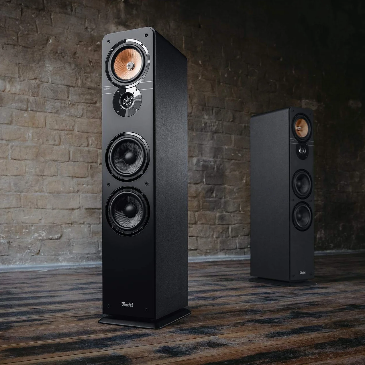 Kolumny głośnikowe stereo Teufel ULTIMA 40, kolumny podłogowe czarne