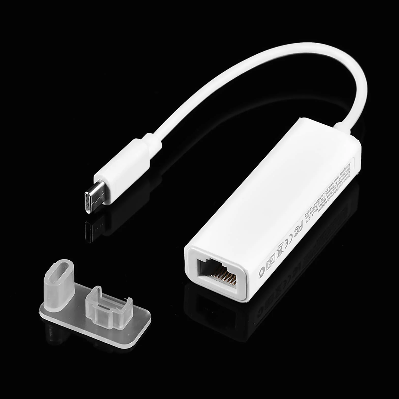 Adapter USB 3.1 Typu C na RJ45 Konwerter Sieci Fast Ethernet LAN dla USB C Laptop Plug and Play, Mały Rozmiar, Szeroka kompatybilność