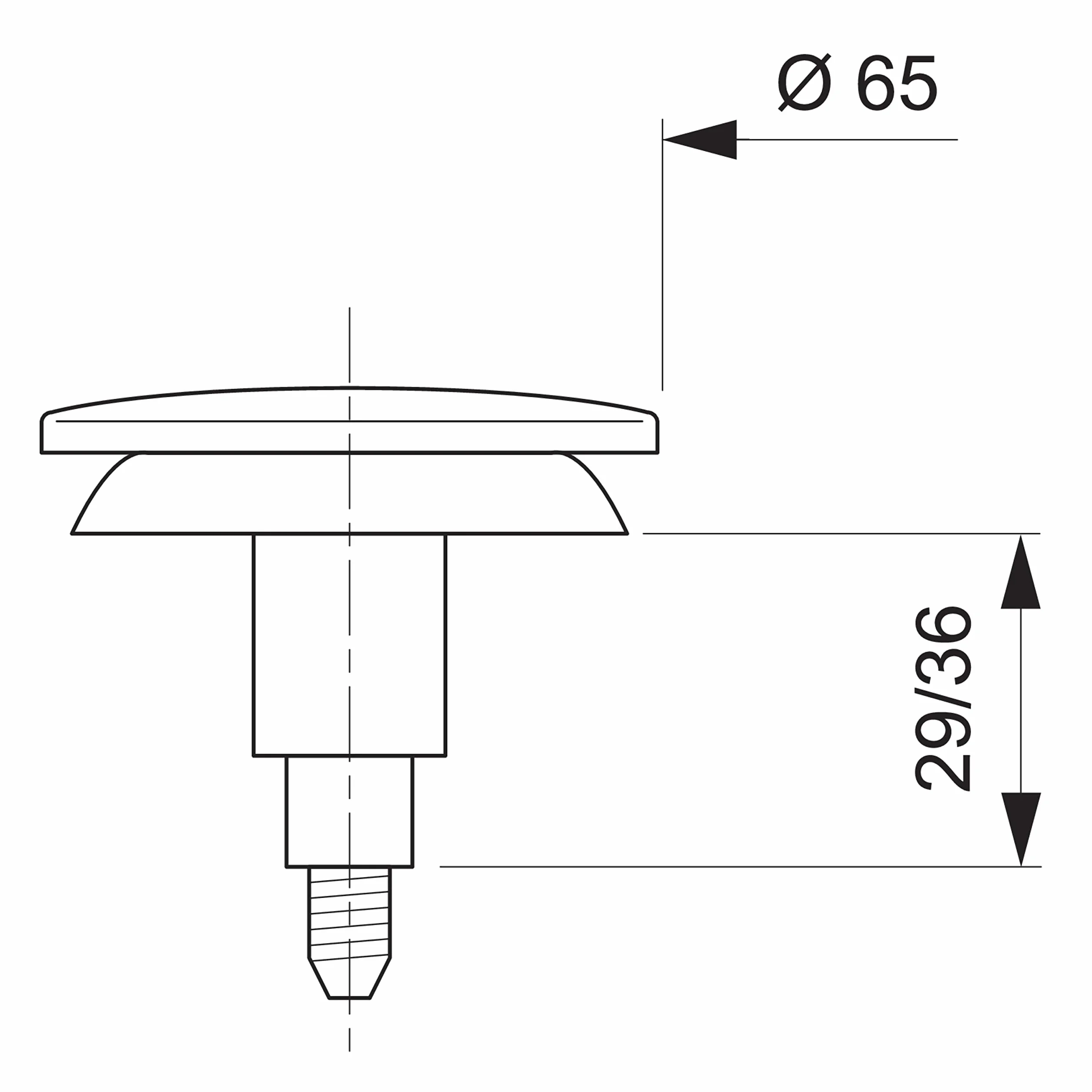 Wirquin Quick-Clac SP9260S korek do wanny ze stali nierdzewnej