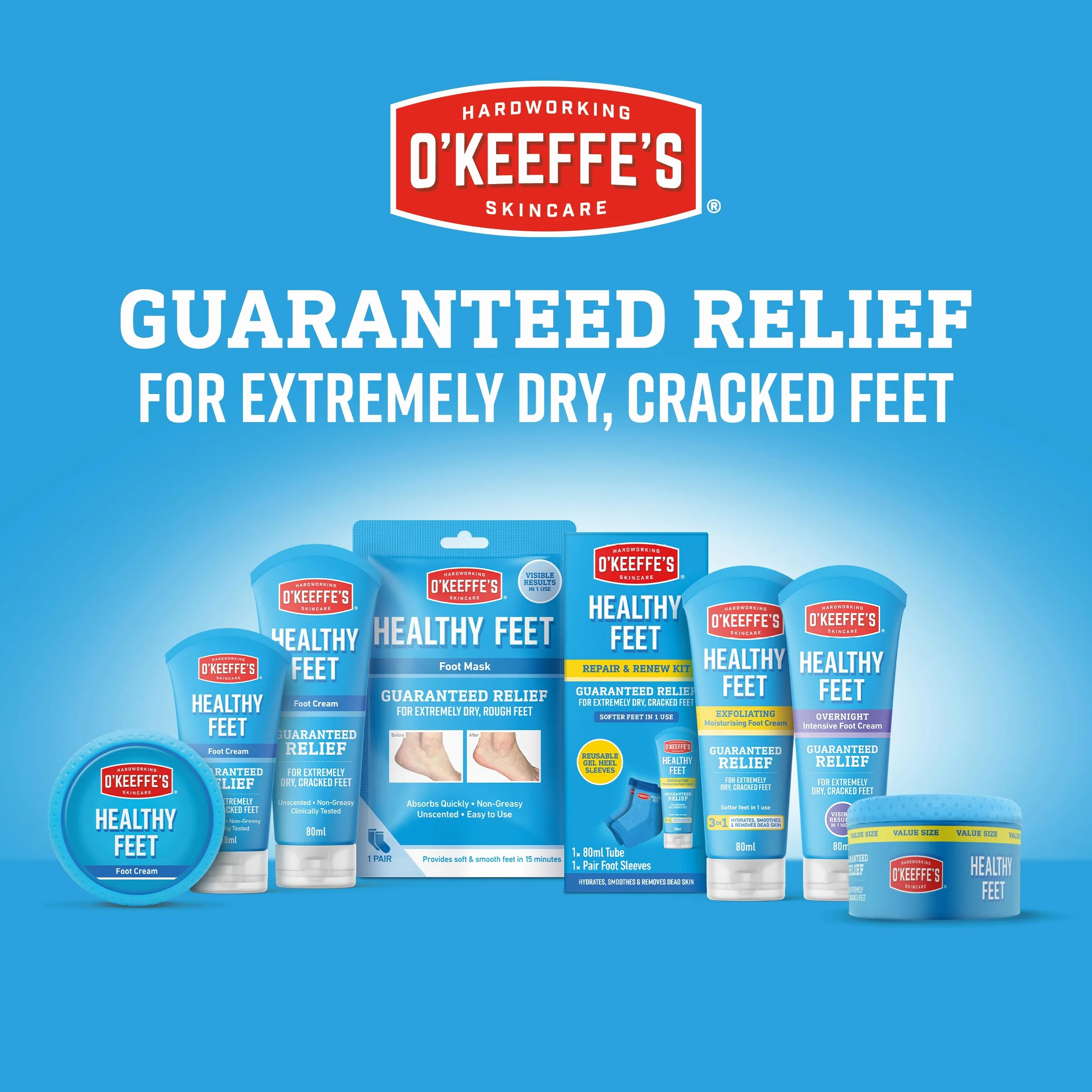 O'Keeffe's Healthy Feet krem do stóp w tubce, 80 ml - 2 sztuki
