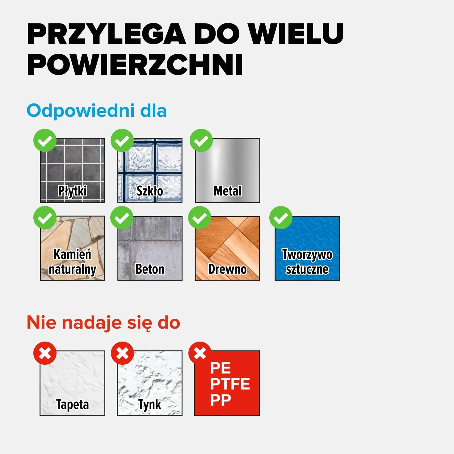tesa magnetyczny stojak na noże samoprzylepny uchwyt biały
