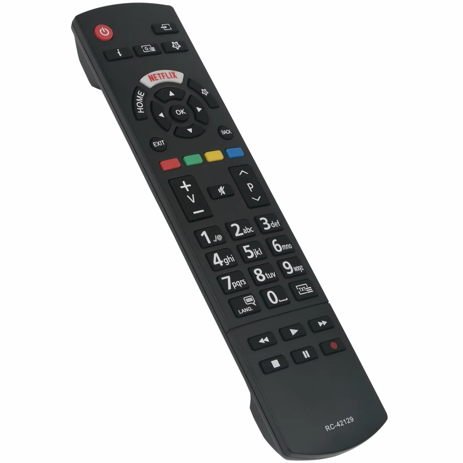 RC42129 zamiennik pilota do Panasonic LED TV TX-32GS350E TX-43HX580E TX-43HX580EZ TX-43HX582E TX-43HX585E TX-43HX600E TX-43HX602E TX-43HX603E TX-W5ZachZachZachZachZachZach84 TX-50HX580E