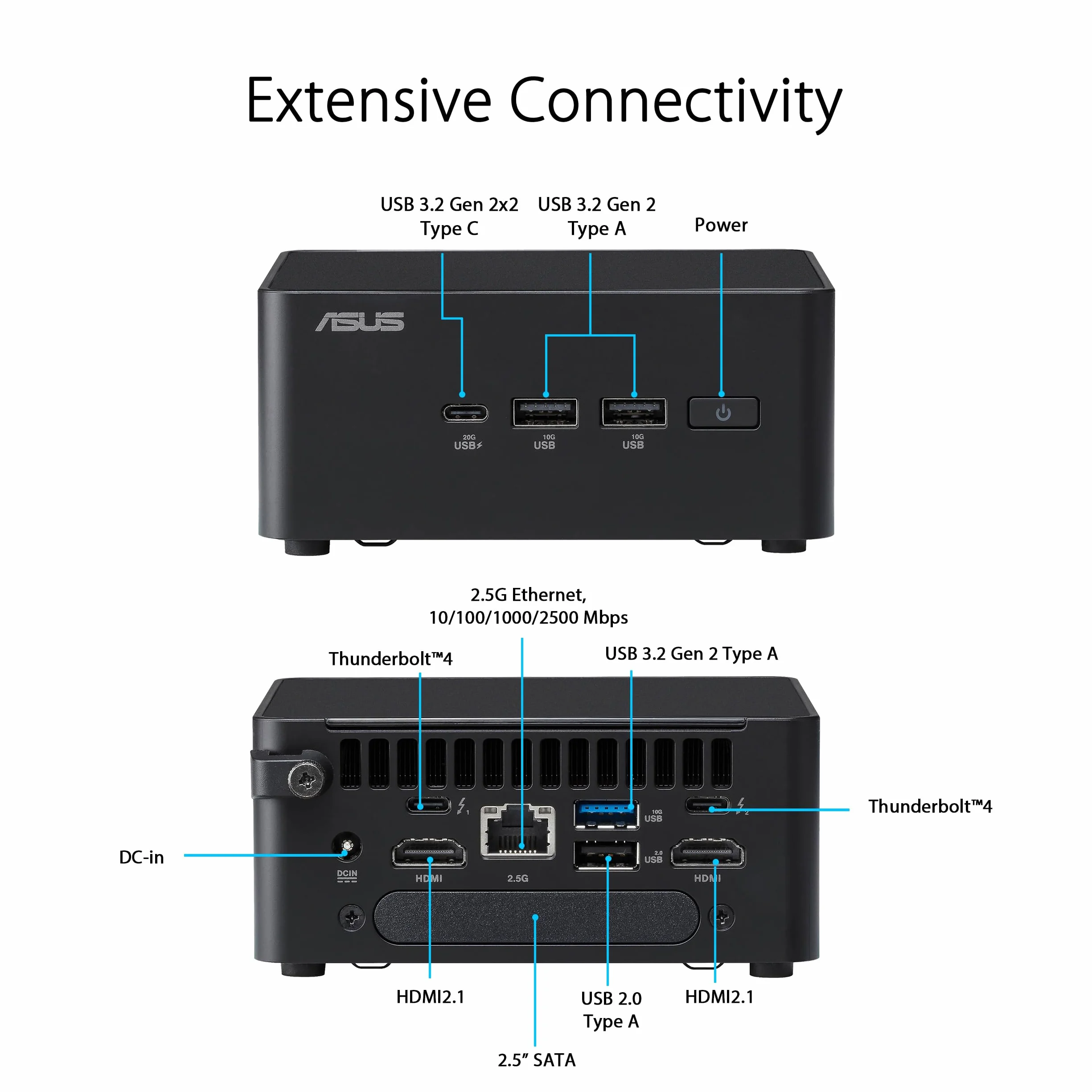ASUS NUC 14 Pro RNUC14RVKI300002I UCFF Czarny 100U