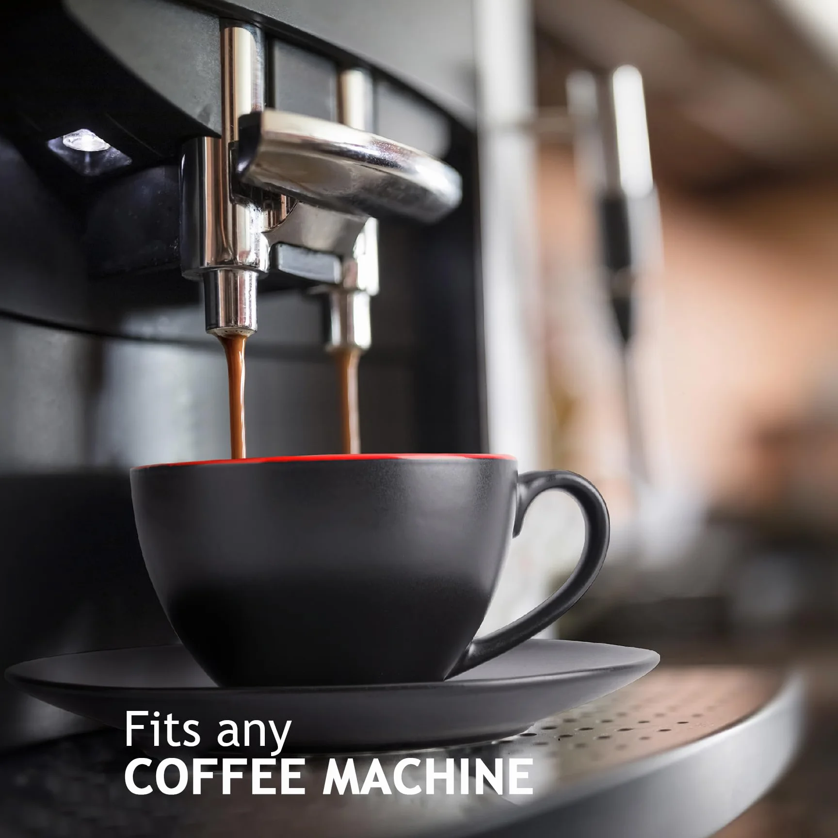 MIAMIO - 6 x 175 ml filiżanek do cappuccino/zestaw filiżanek do cappuccino Na zewnątrz czarne Wewnątrz kolorowe - Kolekcja Le Papillon (Mieszane)