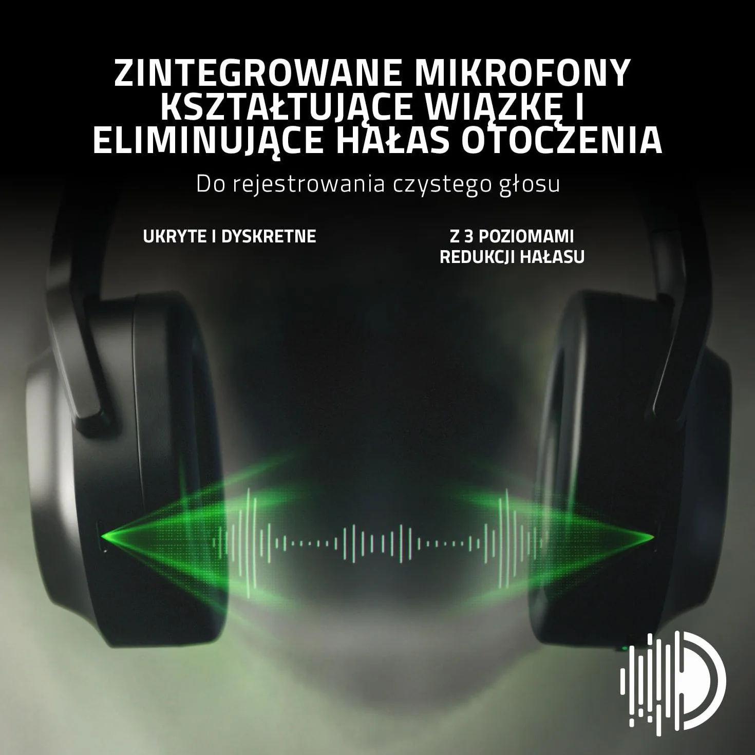 Razer Barracuda Pro - Bezprzewodowy zestaw słuchawkowy do gier (Hybrid ANC, wzmacniacz dźwięku THX, SmartSwitch Wireless, przetworniki TriForce 50mm, zintegrowane mikrofony) Czarny