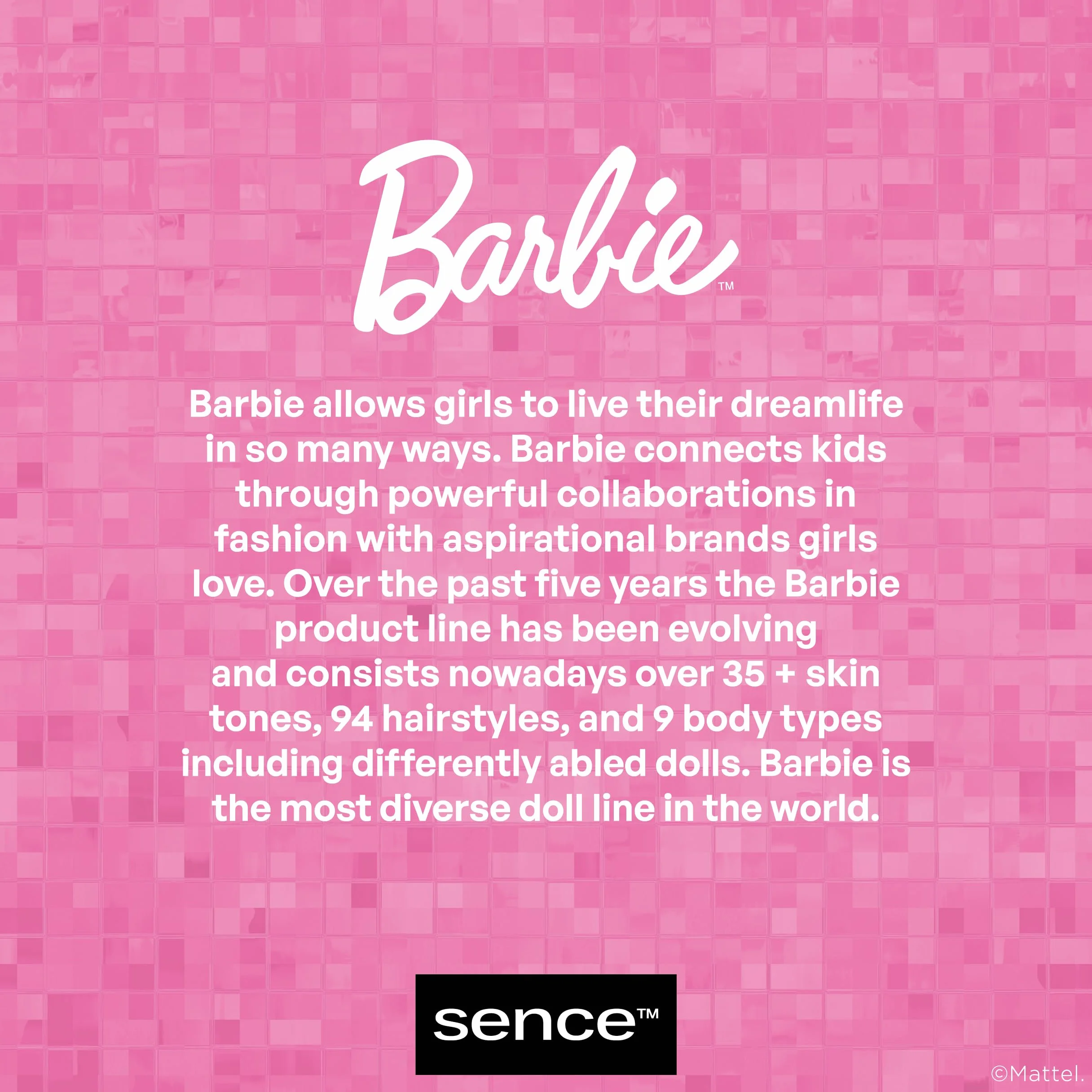 Barbie Cold Weather paleta cieni do powiek (14 kolorów), wegańskie cienie do powiek z lustrem, kosmetyki z brokatem, prezent dla kobiet Sence