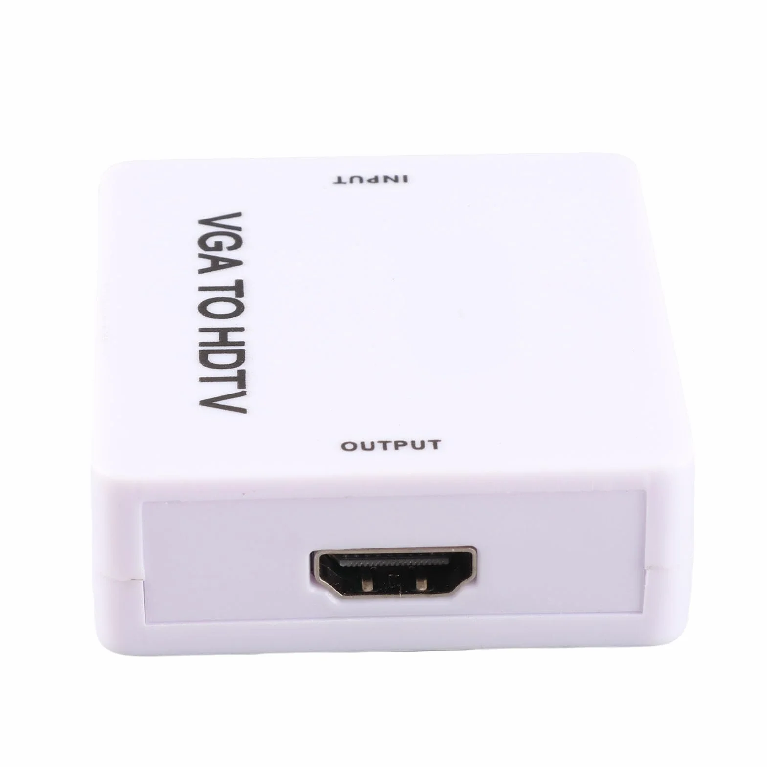 Konwerter Vga na HDMI Konwerter Mini Konwerter Vga na HDMI 1080P Adapter Vga2Hdmi na Komputer Stacjonarny Projektor Dvd na Hdtv